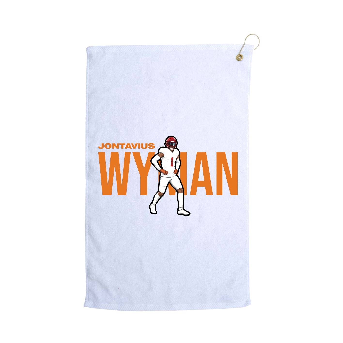 Golf Towel — Player Name in White