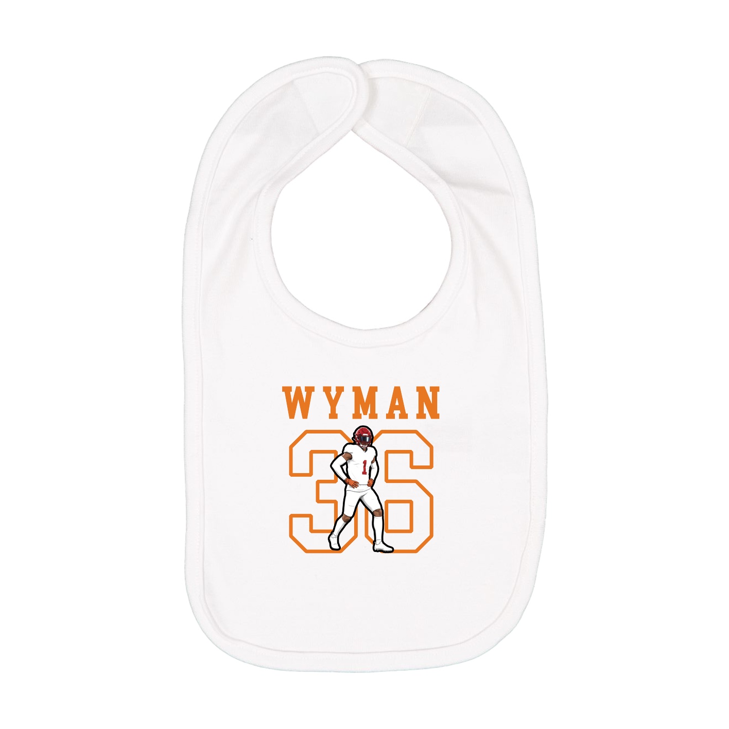 Infant Bib — Shirsey in White