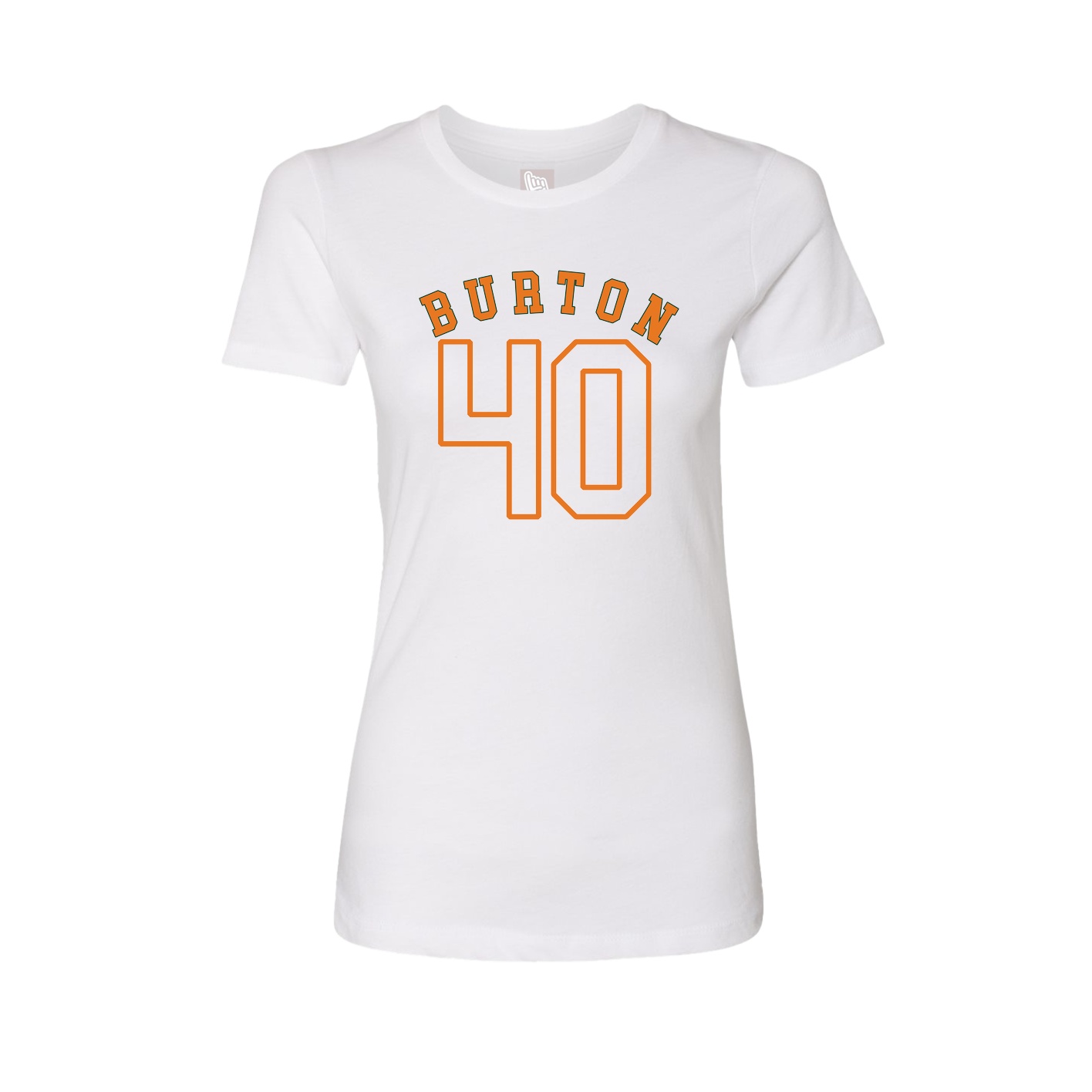 Fitted Women's Tee — Shirsey Arch in White