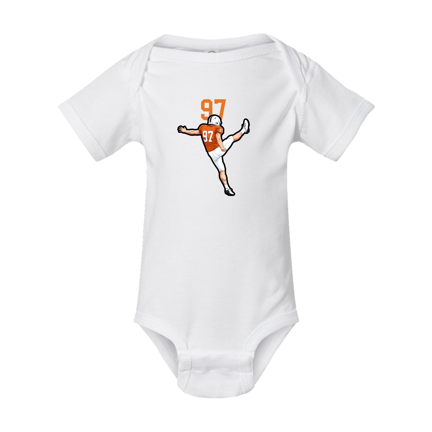 Baby Onesie — Number Top in White