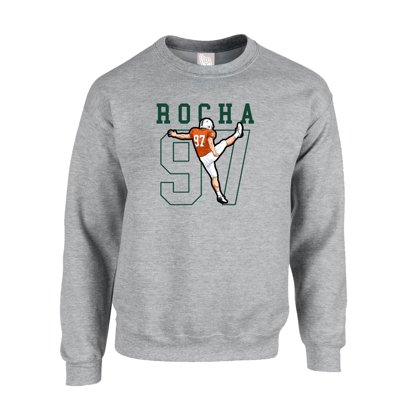 Fleece Crew — Shirsey in Grey
