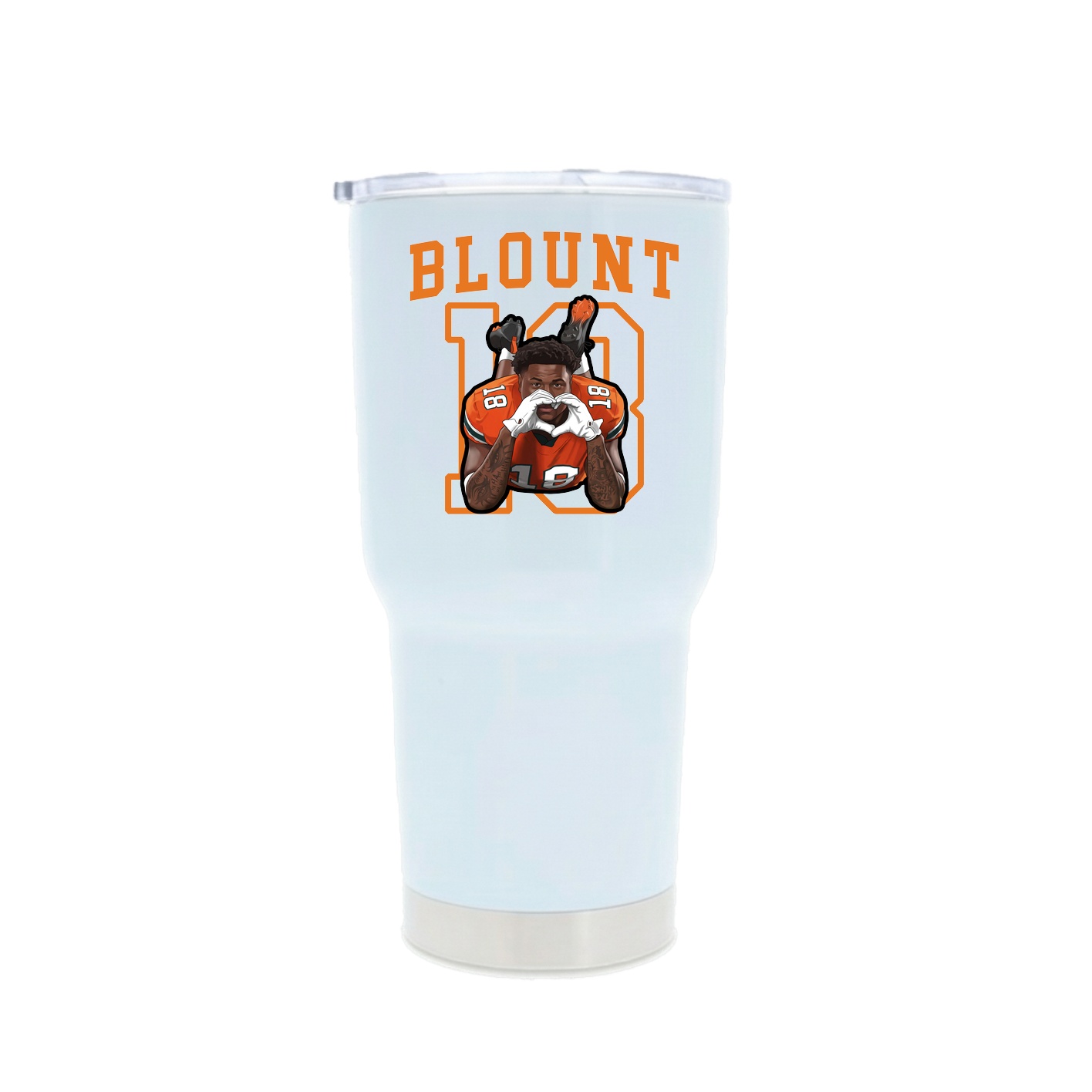 30oz Stainless Steel Tumbler — Shirsey in White