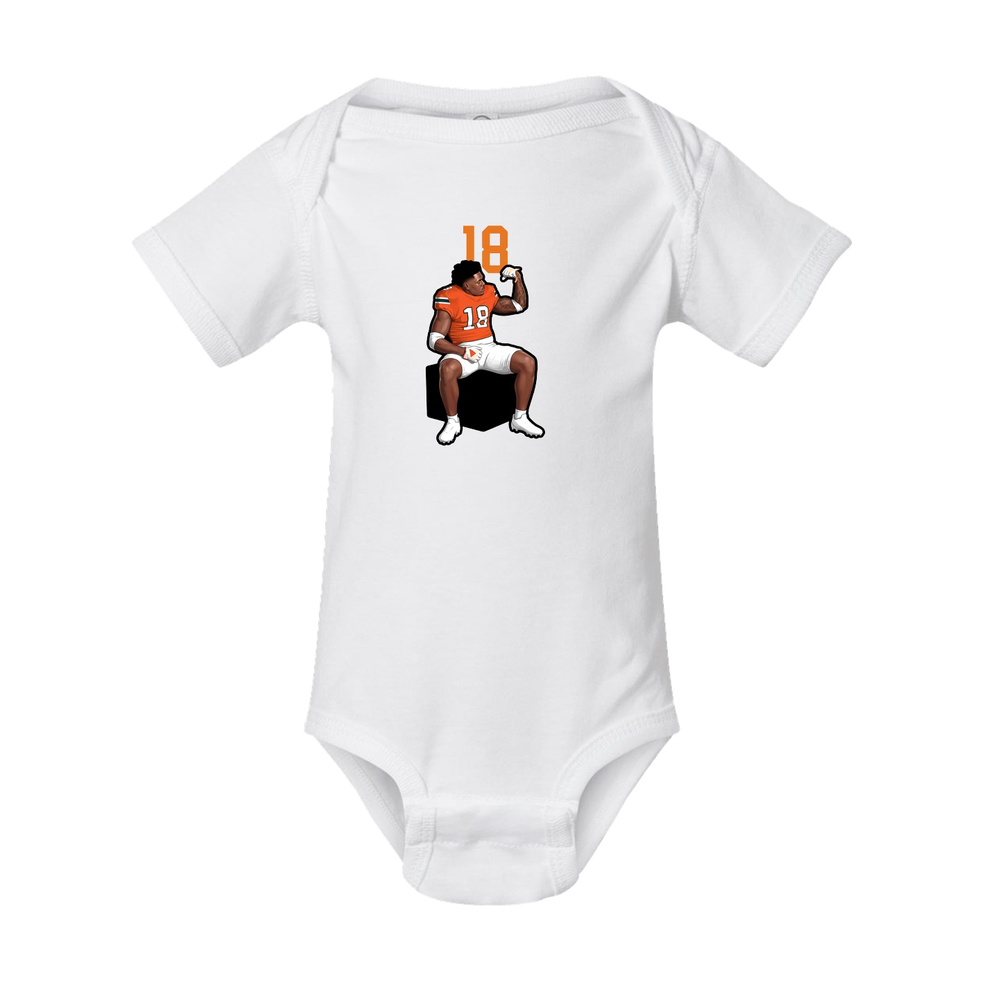 Baby Onesie — Number Top in White