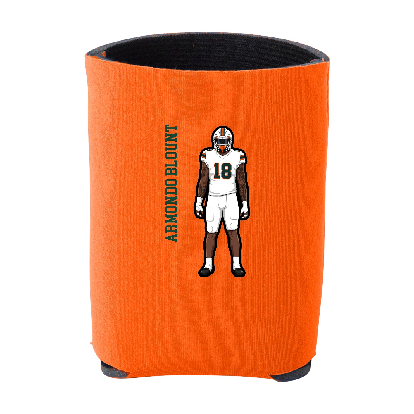 Can Holder — Name Vertical in Orange