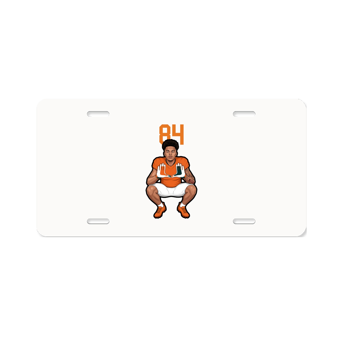 License Plate — Number Top in Classic