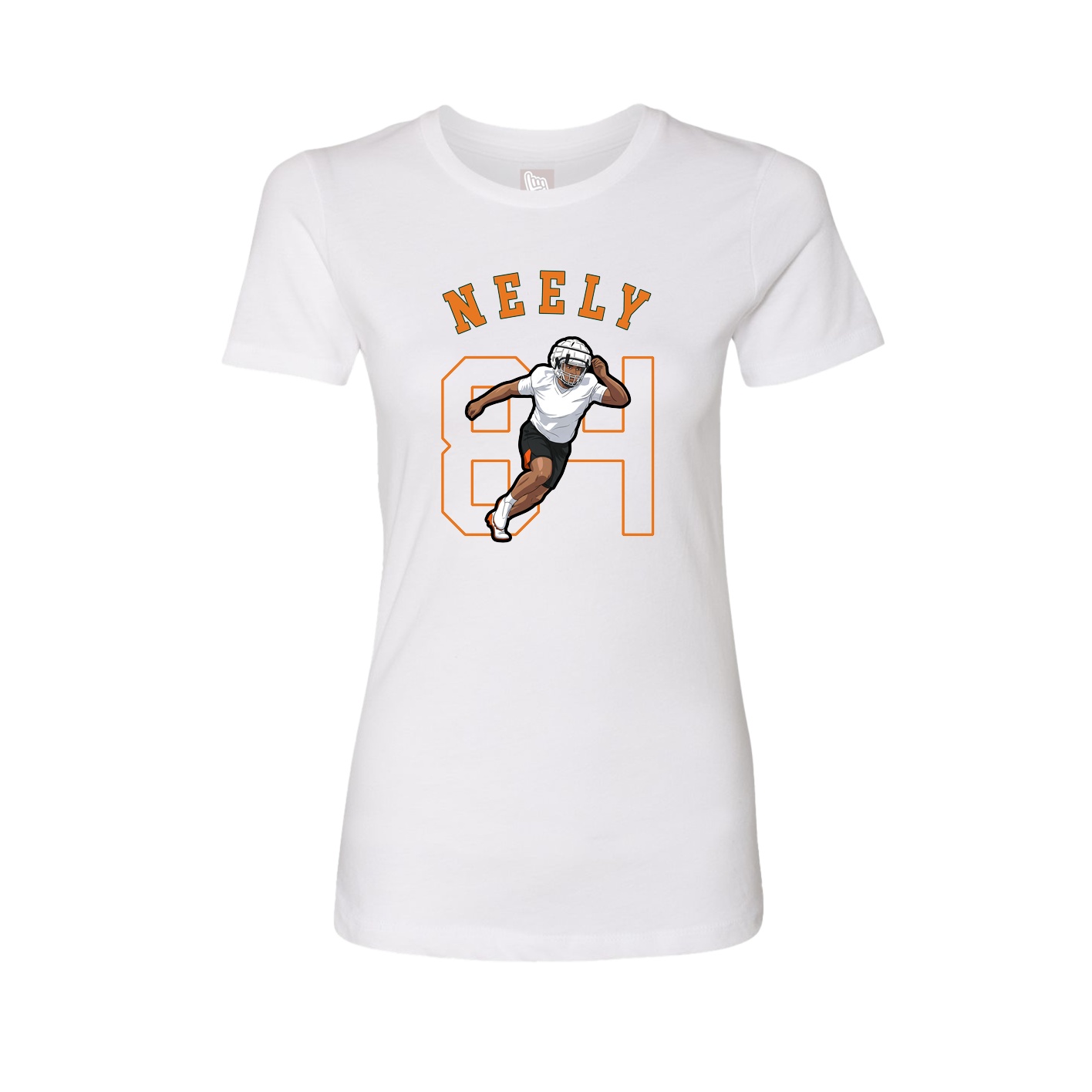 Fitted Women's Tee — Shirsey Arch in White