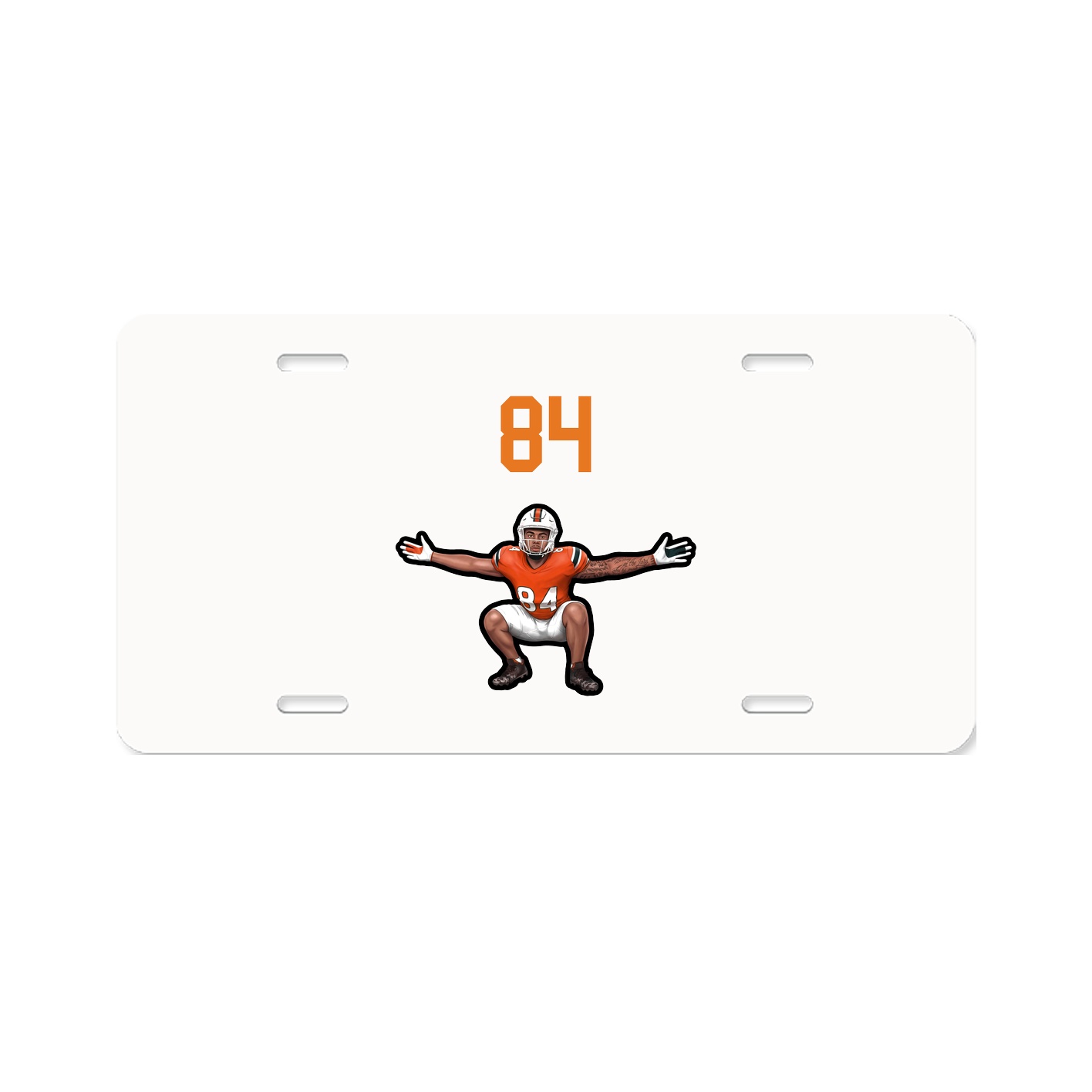 License Plate — Number Top in Classic