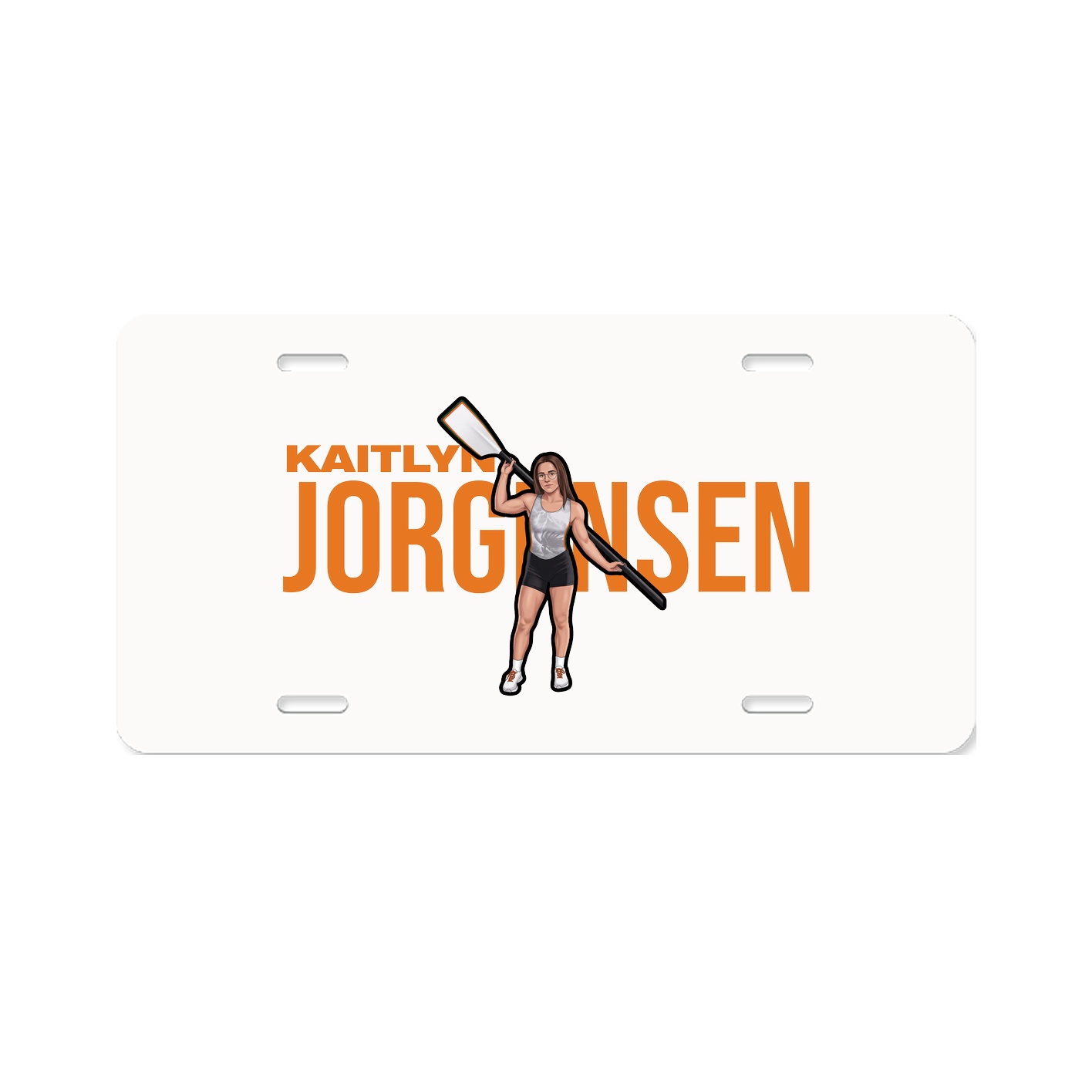 License Plate — Player Name in Classic