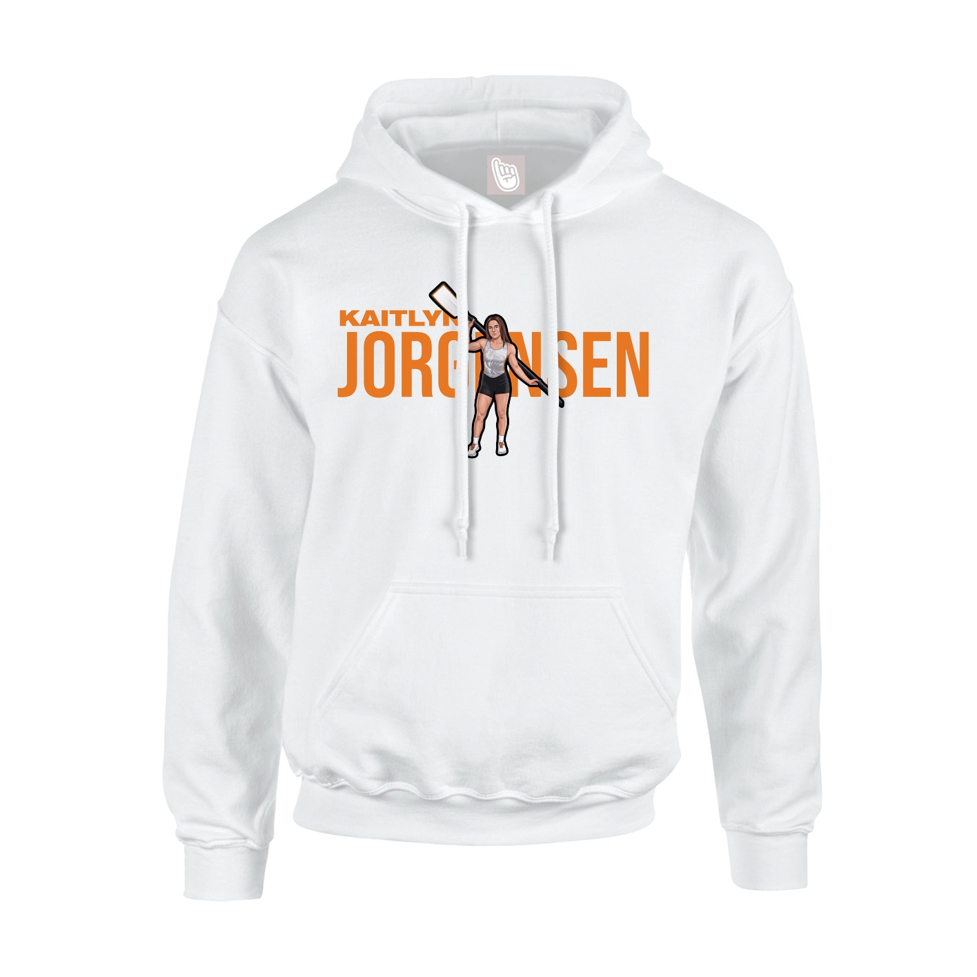 Youth Hoodie — Player Name in White