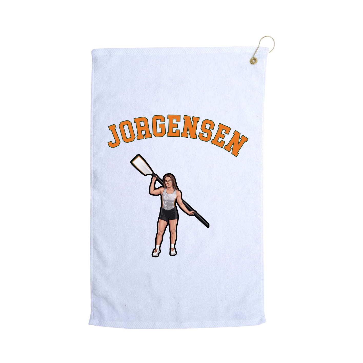 Golf Towel — Shirsey Arch in White