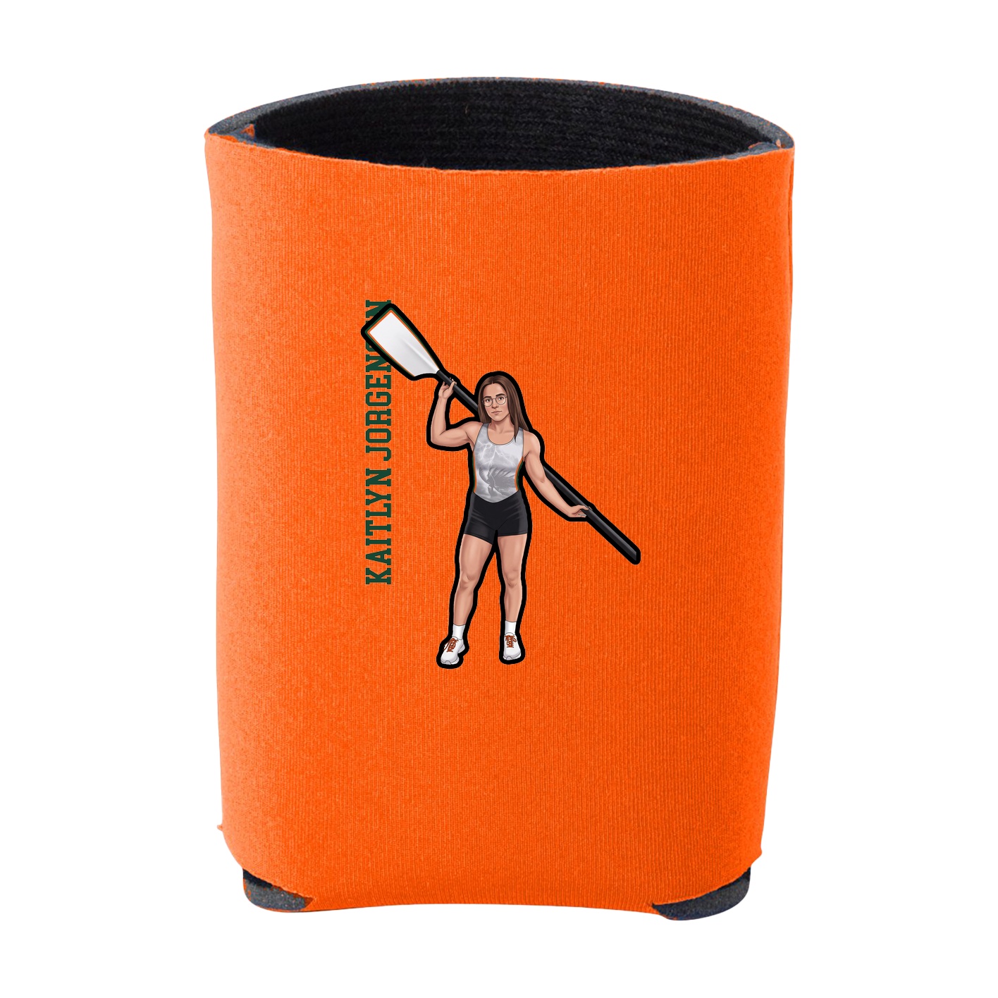Can Holder — Name Vertical in Orange