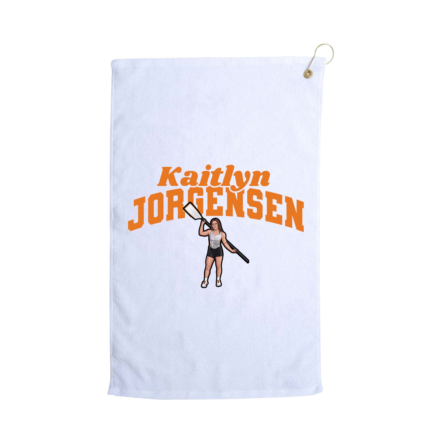 Golf Towel — Signature Arch in White