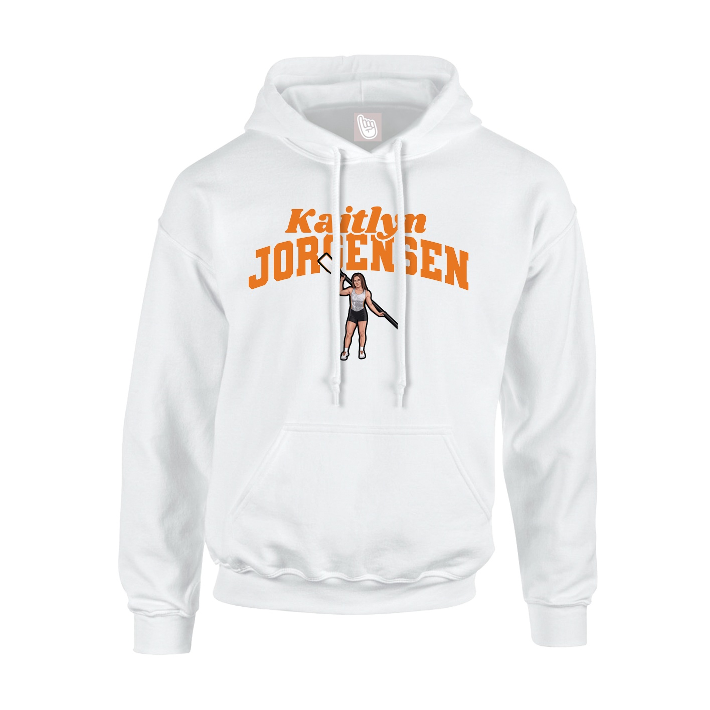 Hoodie — Signature Arch in White