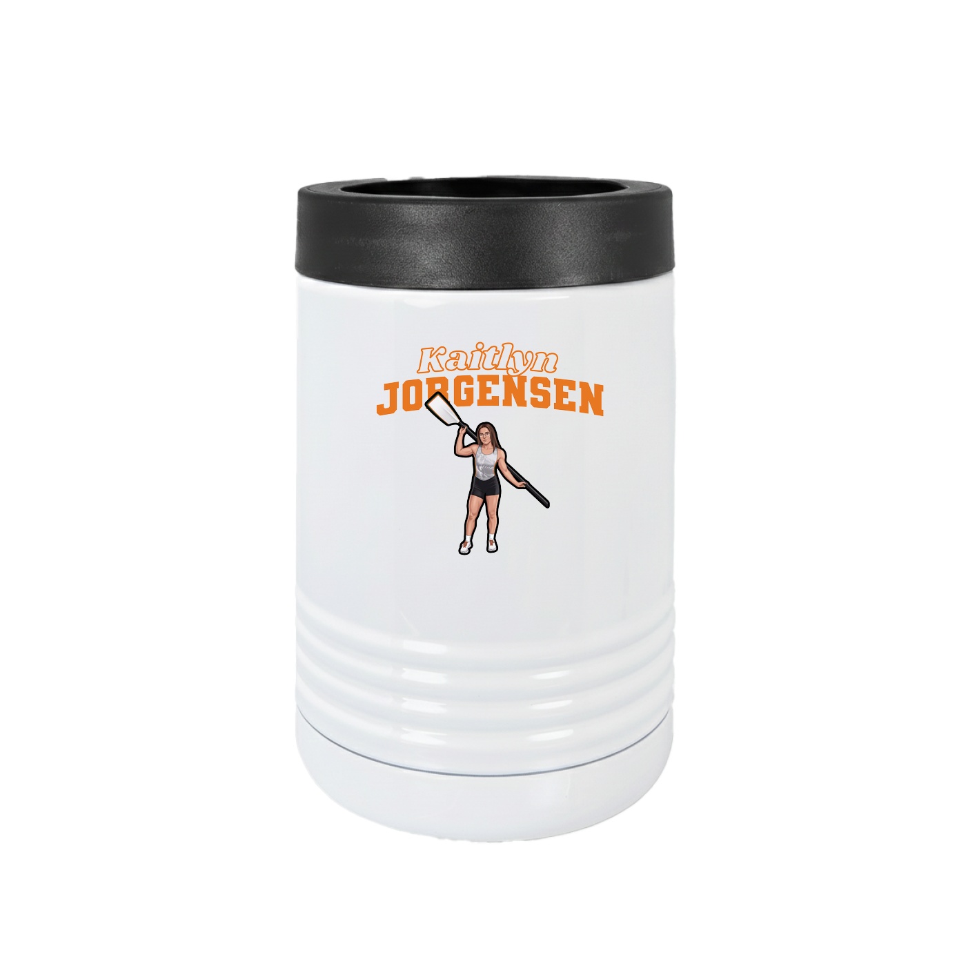 Beverage Holder — Name Arch in White