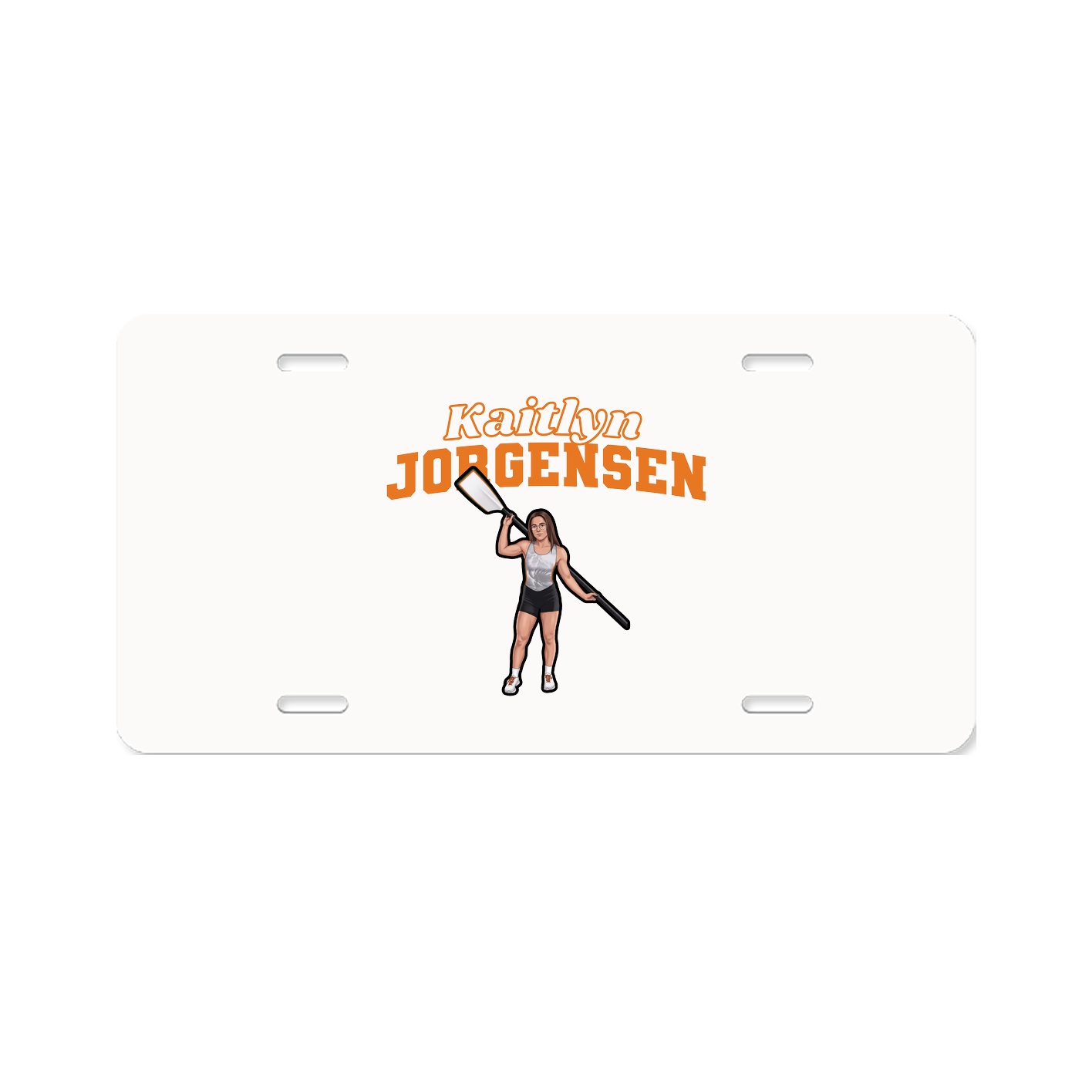 License Plate — Name Arch in Classic