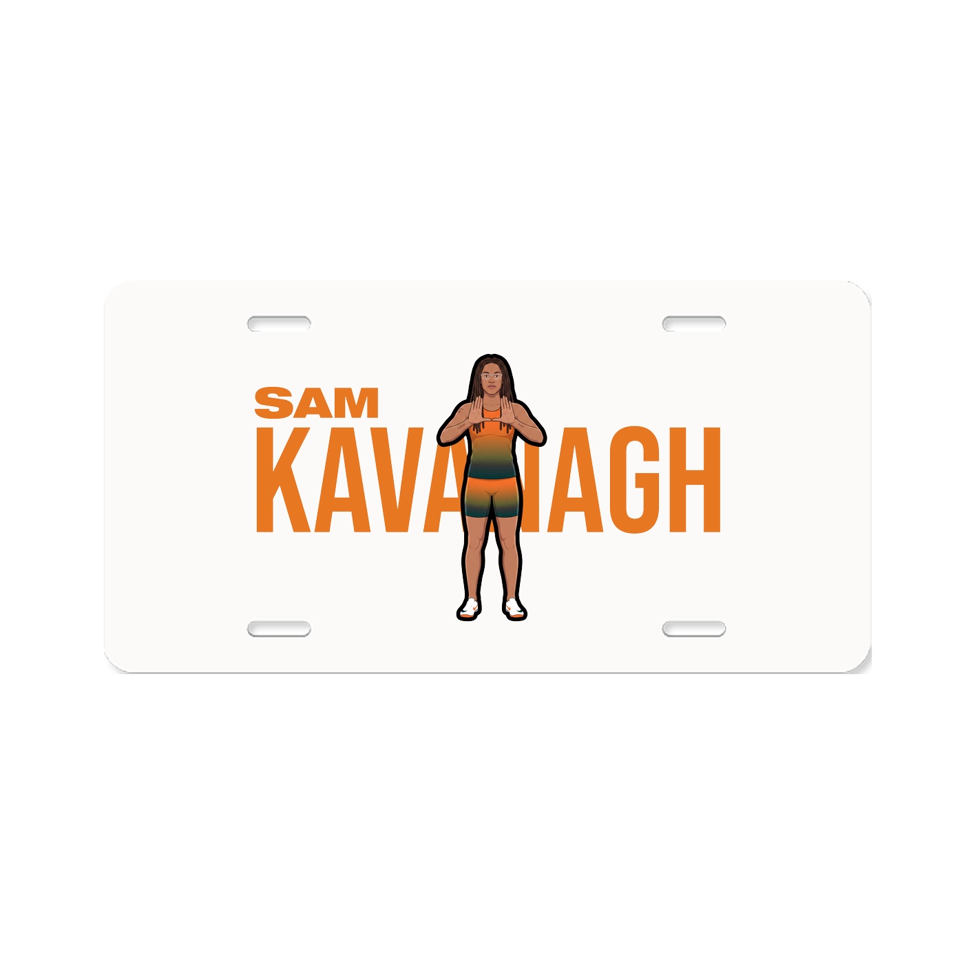 License Plate — Player Name in Classic