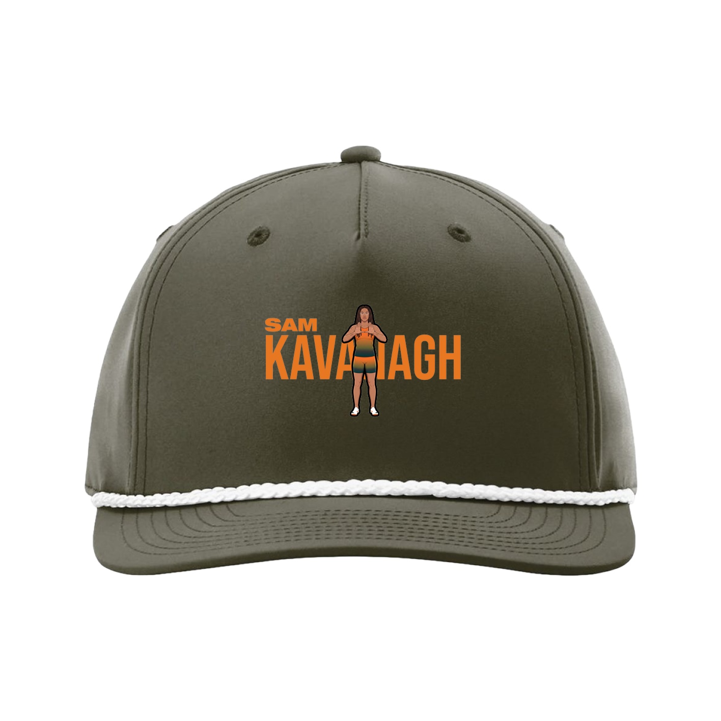 Five-Panel Classic Rope Cap — Player Name in Green
