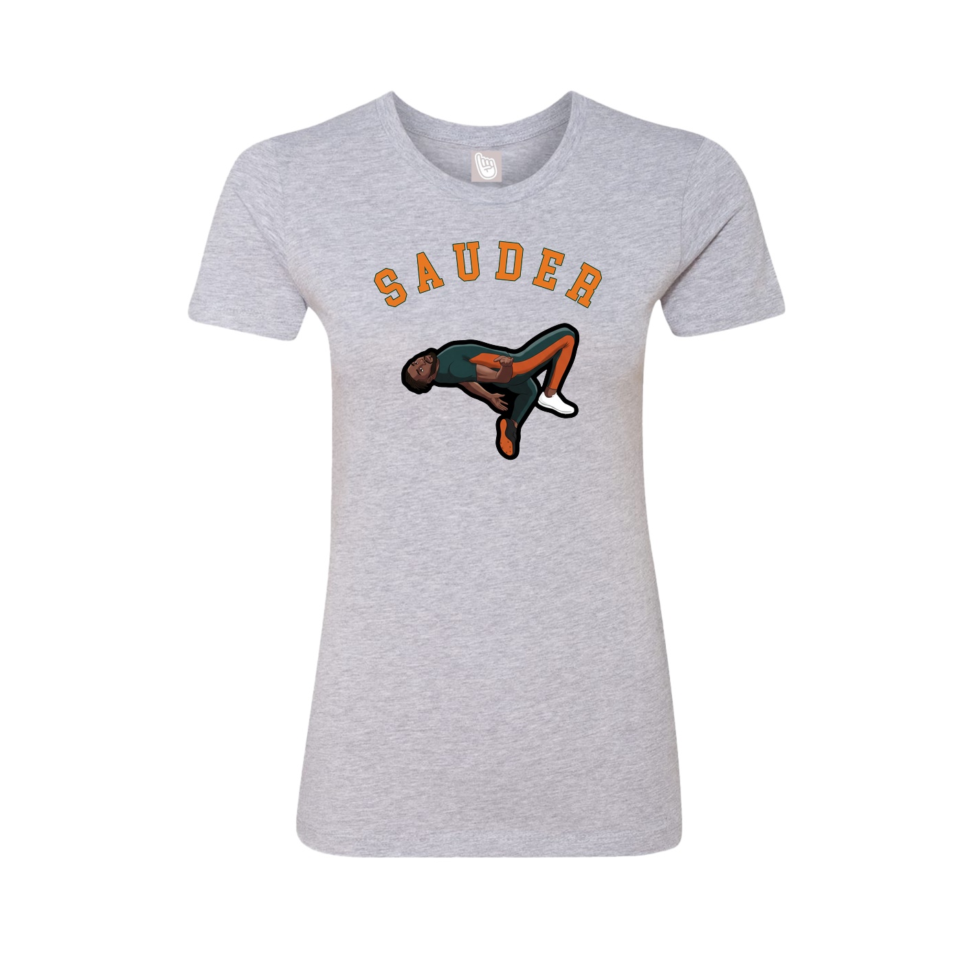 Fitted Women's Tee — Shirsey Arch in Grey