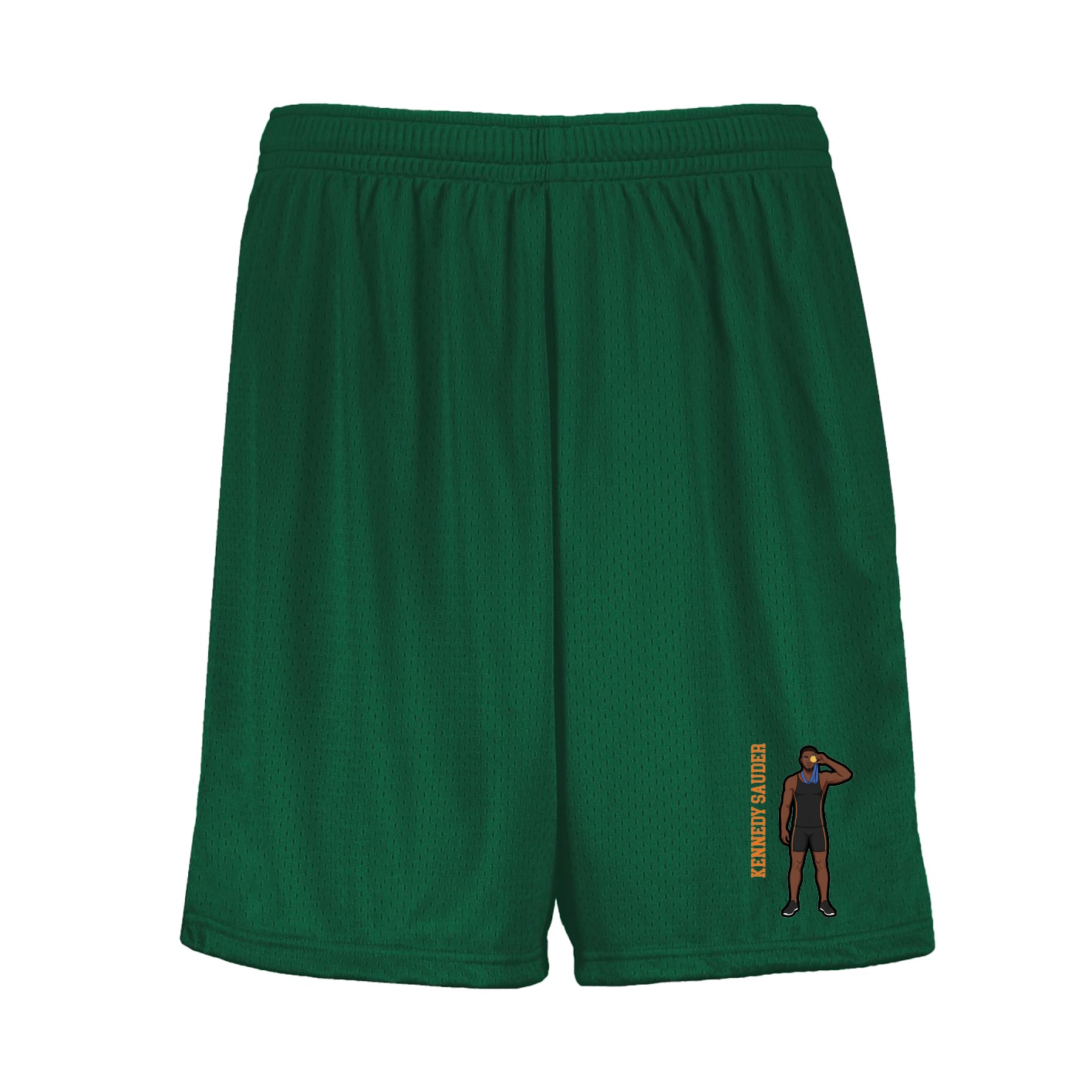 Shorts — Name Vertical in Green