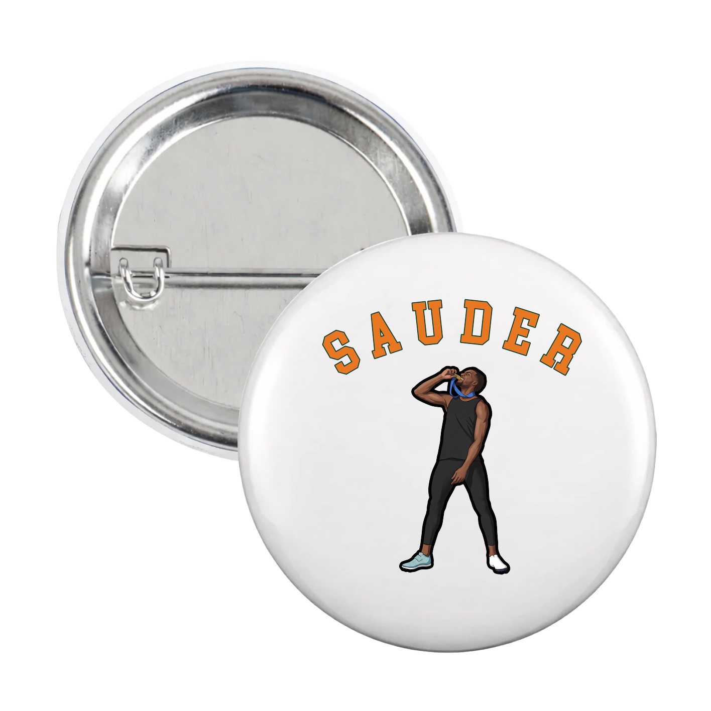 Game Day Button — Shirsey Arch in White