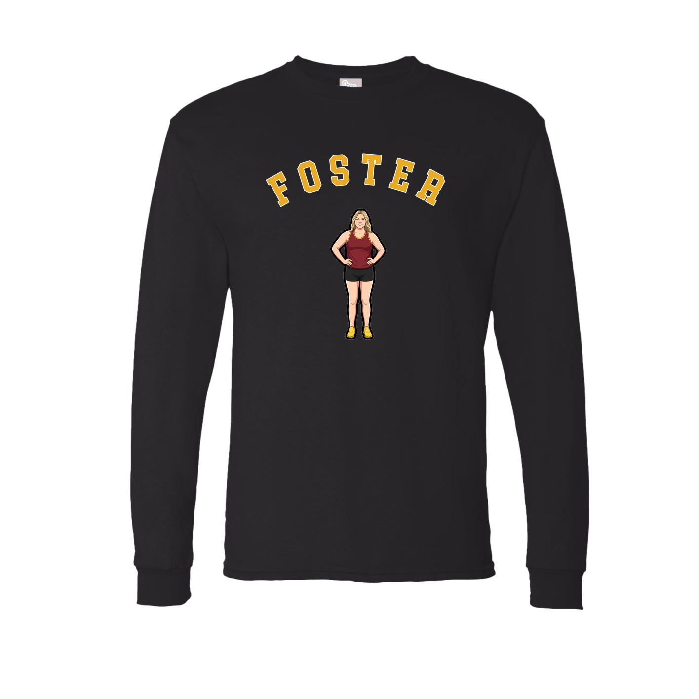 Long Sleeve Tee — Shirsey Arch in Black