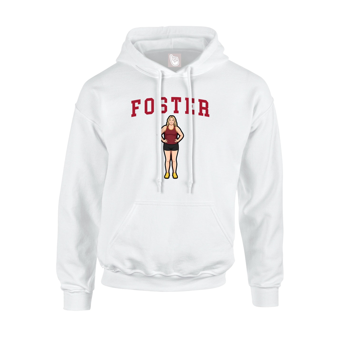 Hoodie — Shirsey in White