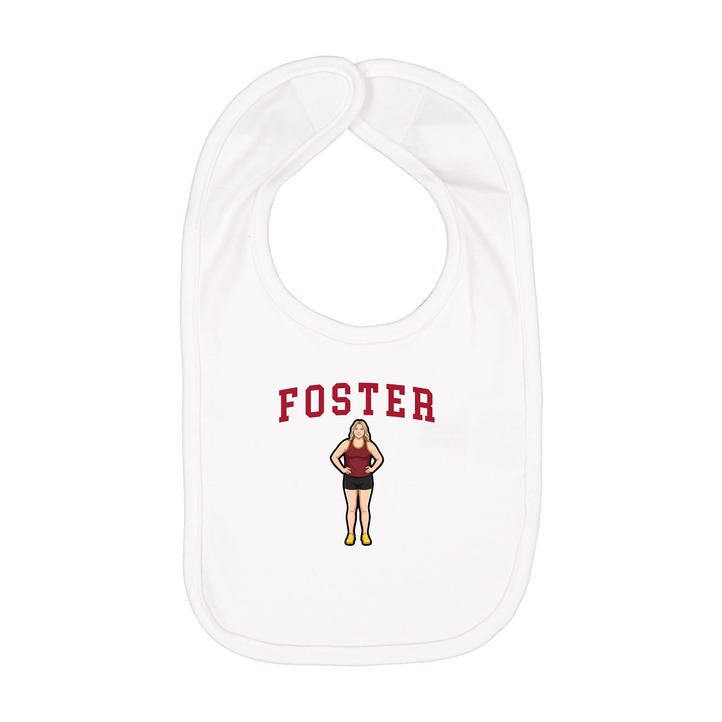 Infant Bib — Shirsey in White