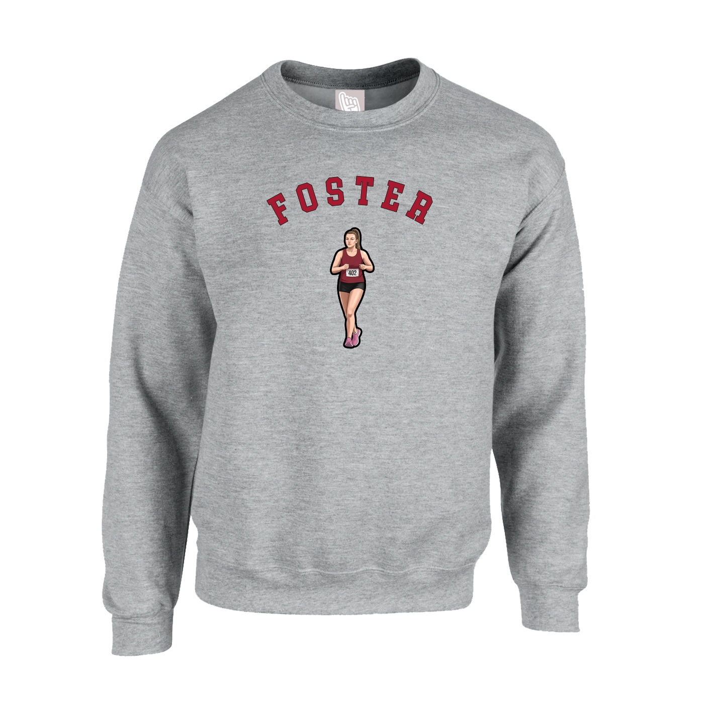 Fleece Crew — Shirsey Arch in Grey