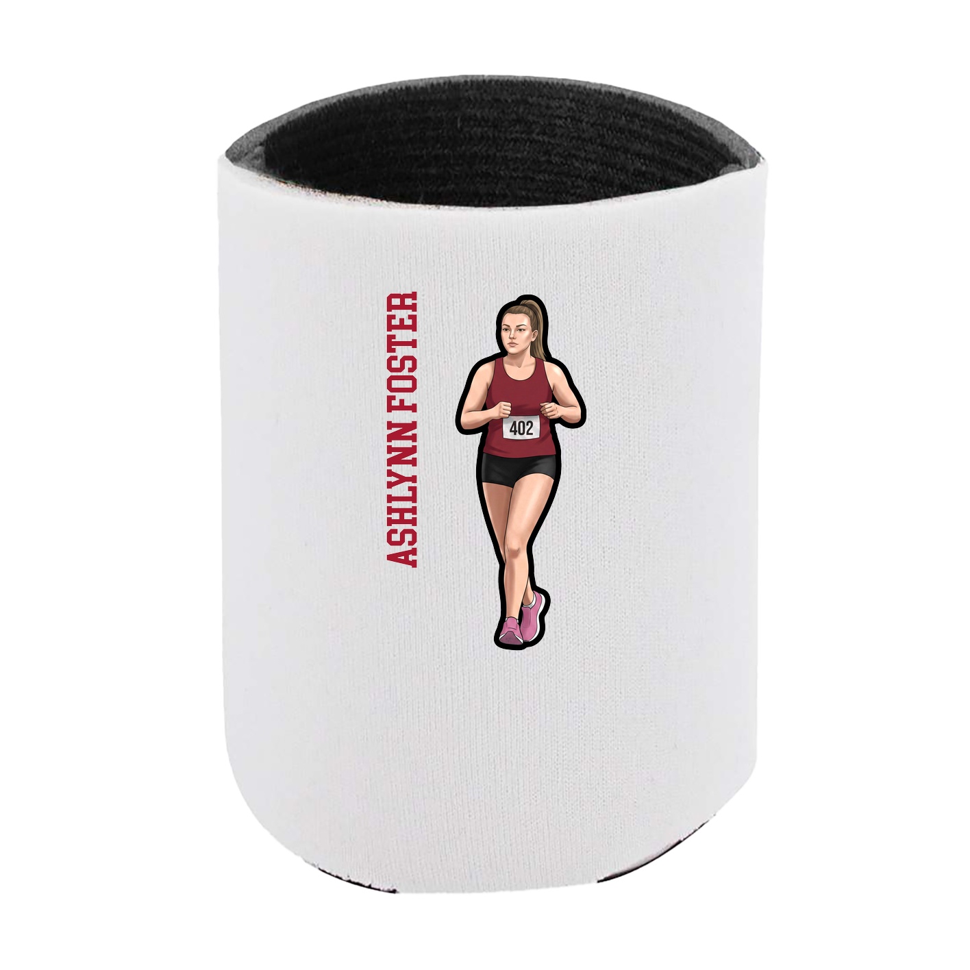 Can Holder — Name Vertical in White