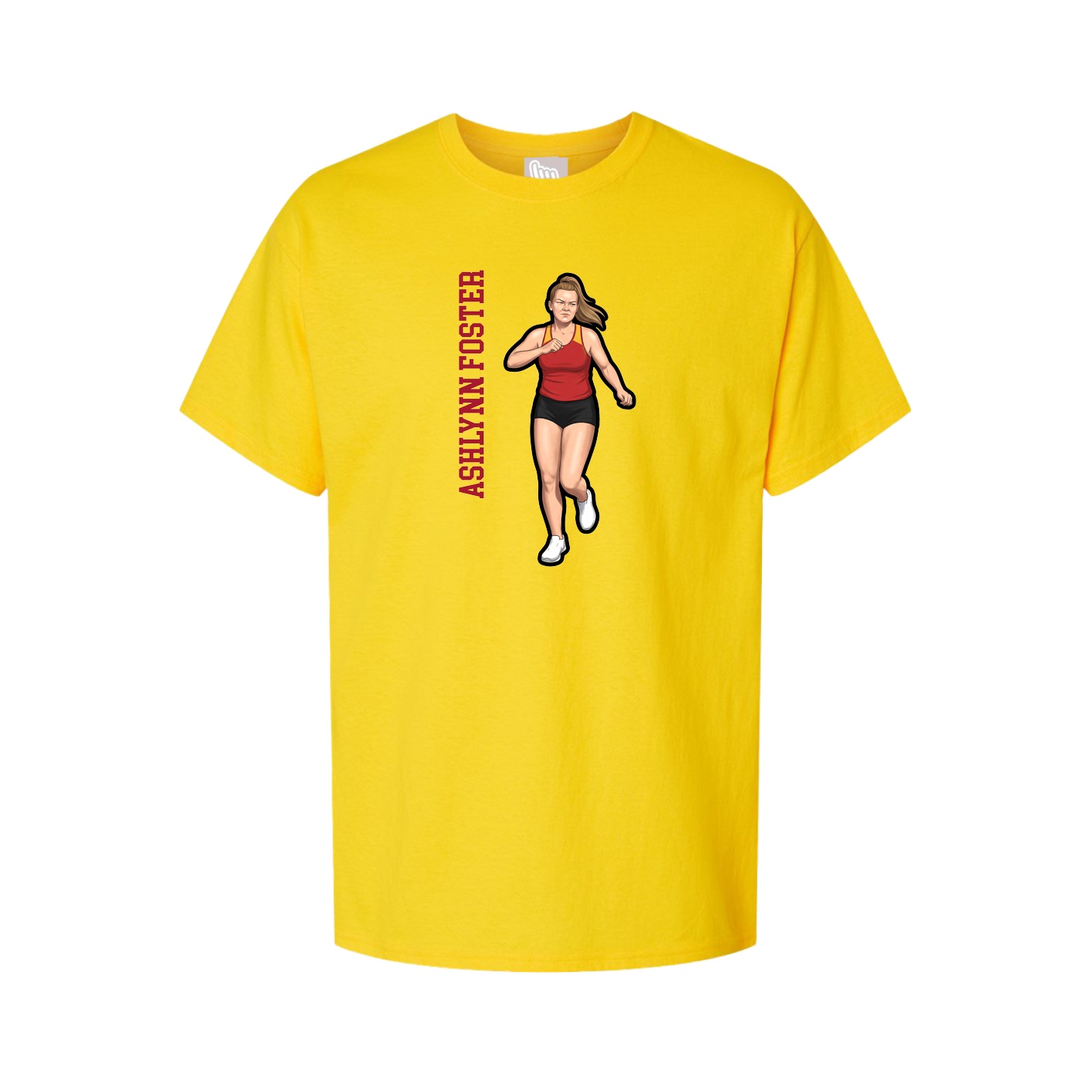 Tee — Name Vertical in Gold