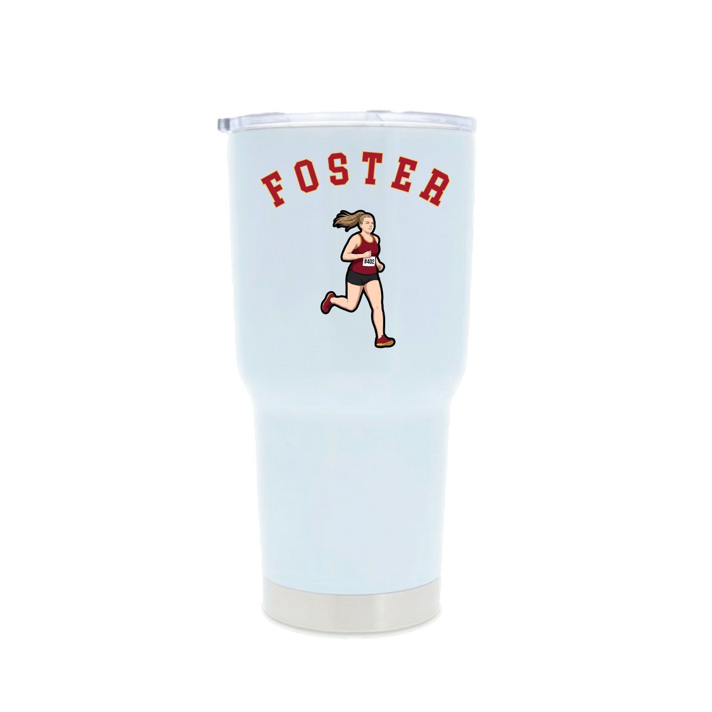 30oz Stainless Steel Tumbler — Shirsey Arch in White