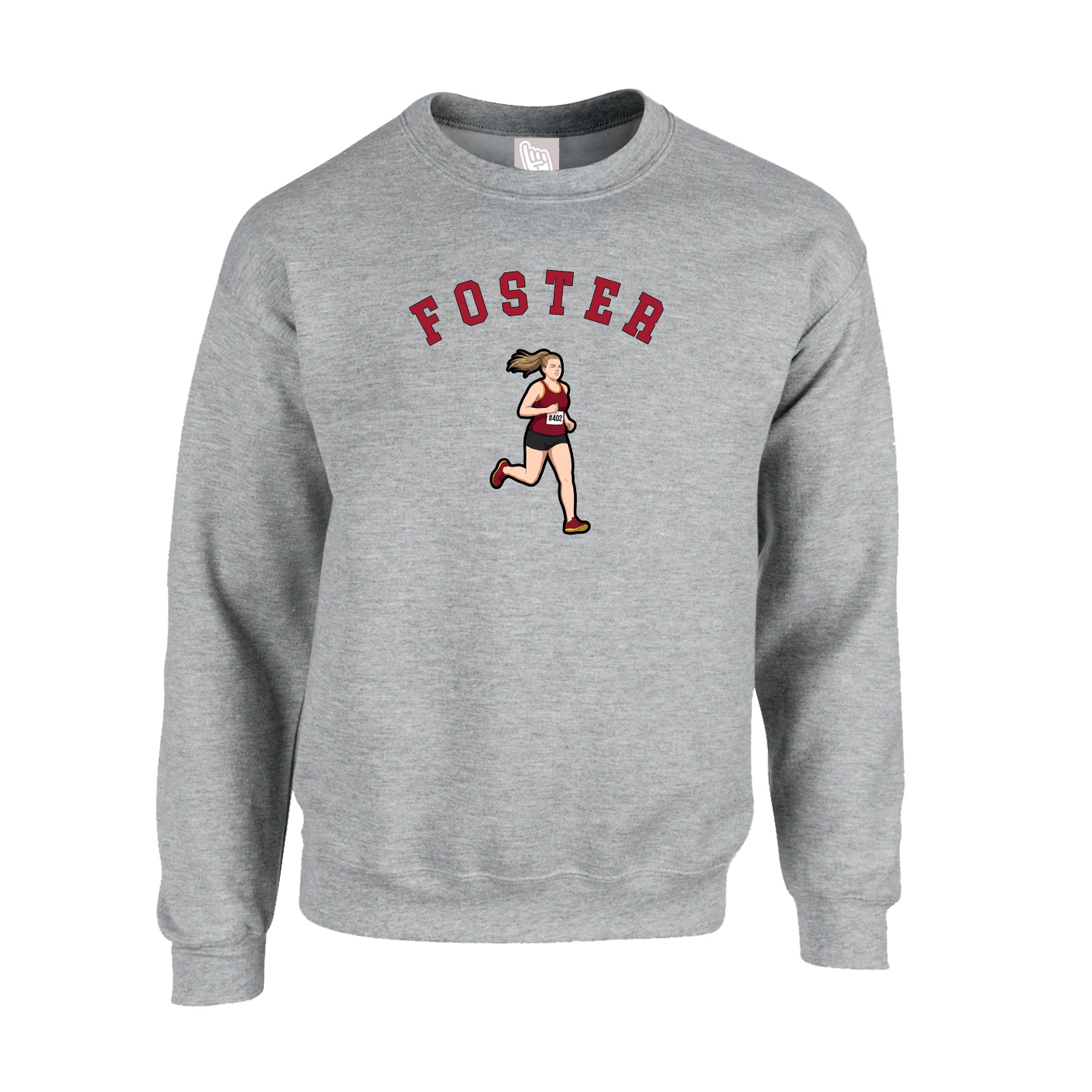 Fleece Crew — Shirsey Arch in Grey