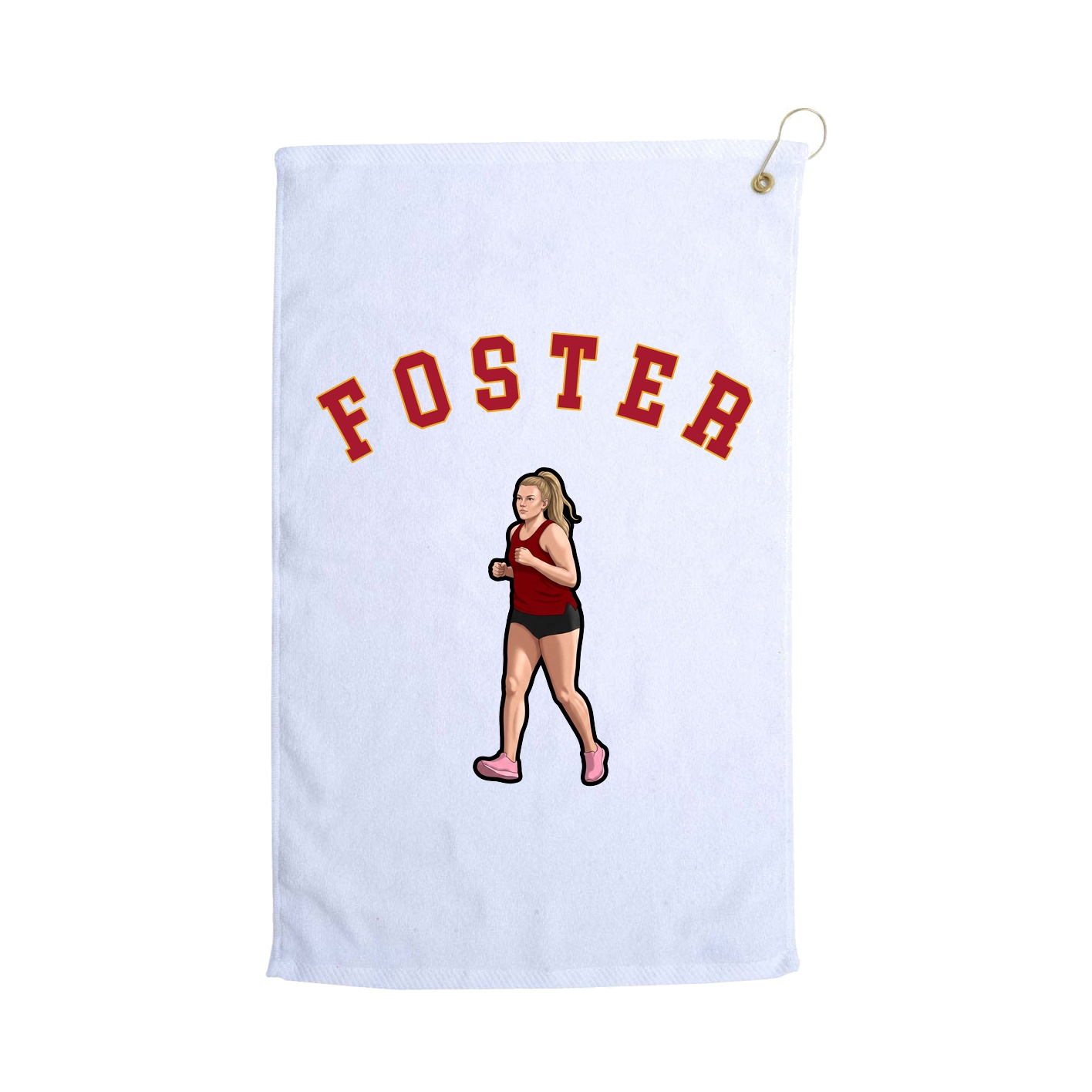 Golf Towel — Shirsey Arch in White