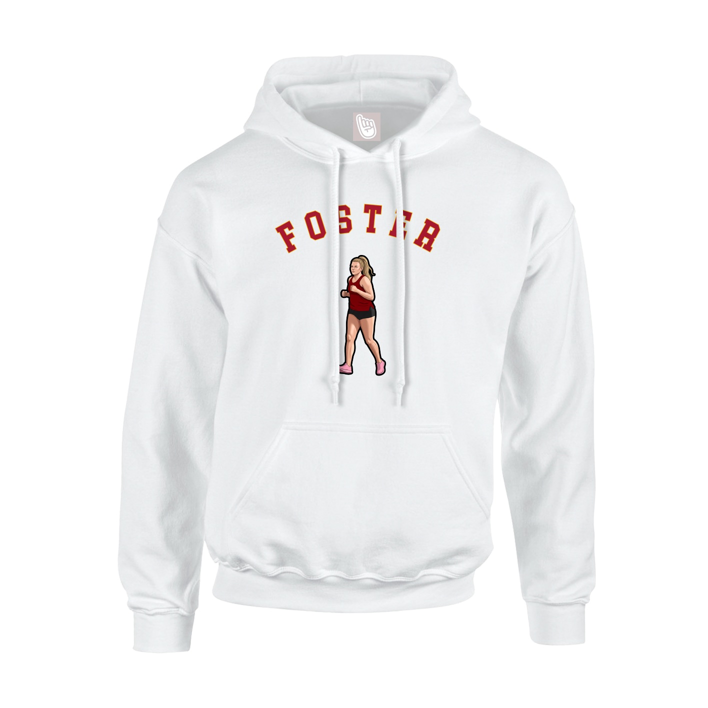 Hoodie — Shirsey Arch in White