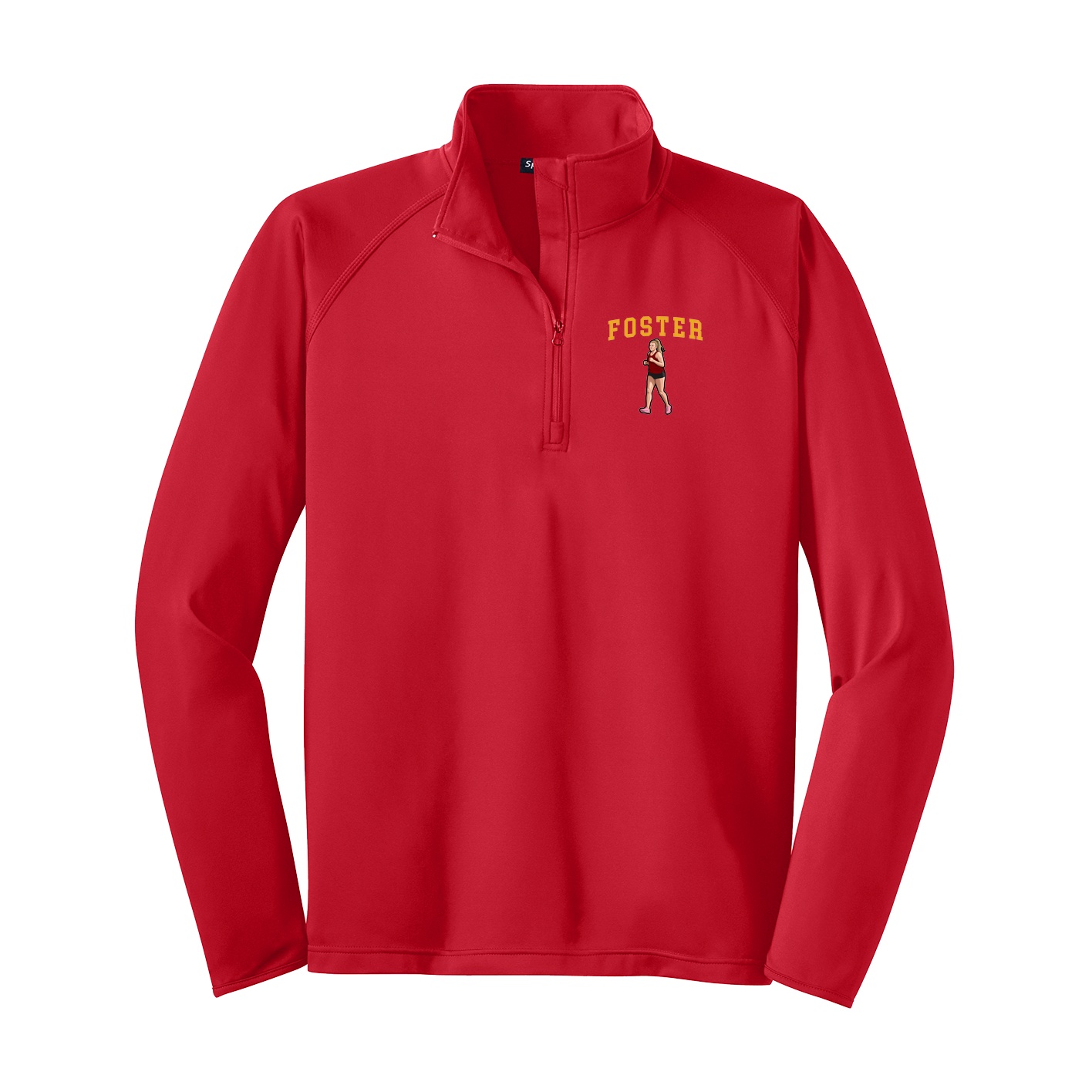 Q-Zip Pullover — Shirsey in Red