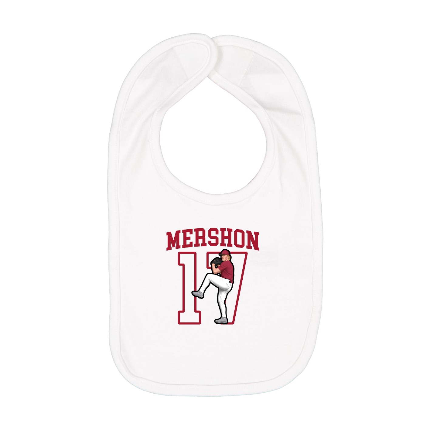 Infant Bib — Shirsey in White