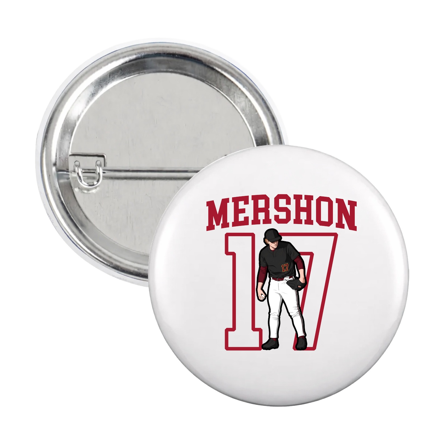 Game Day Button — Shirsey in White