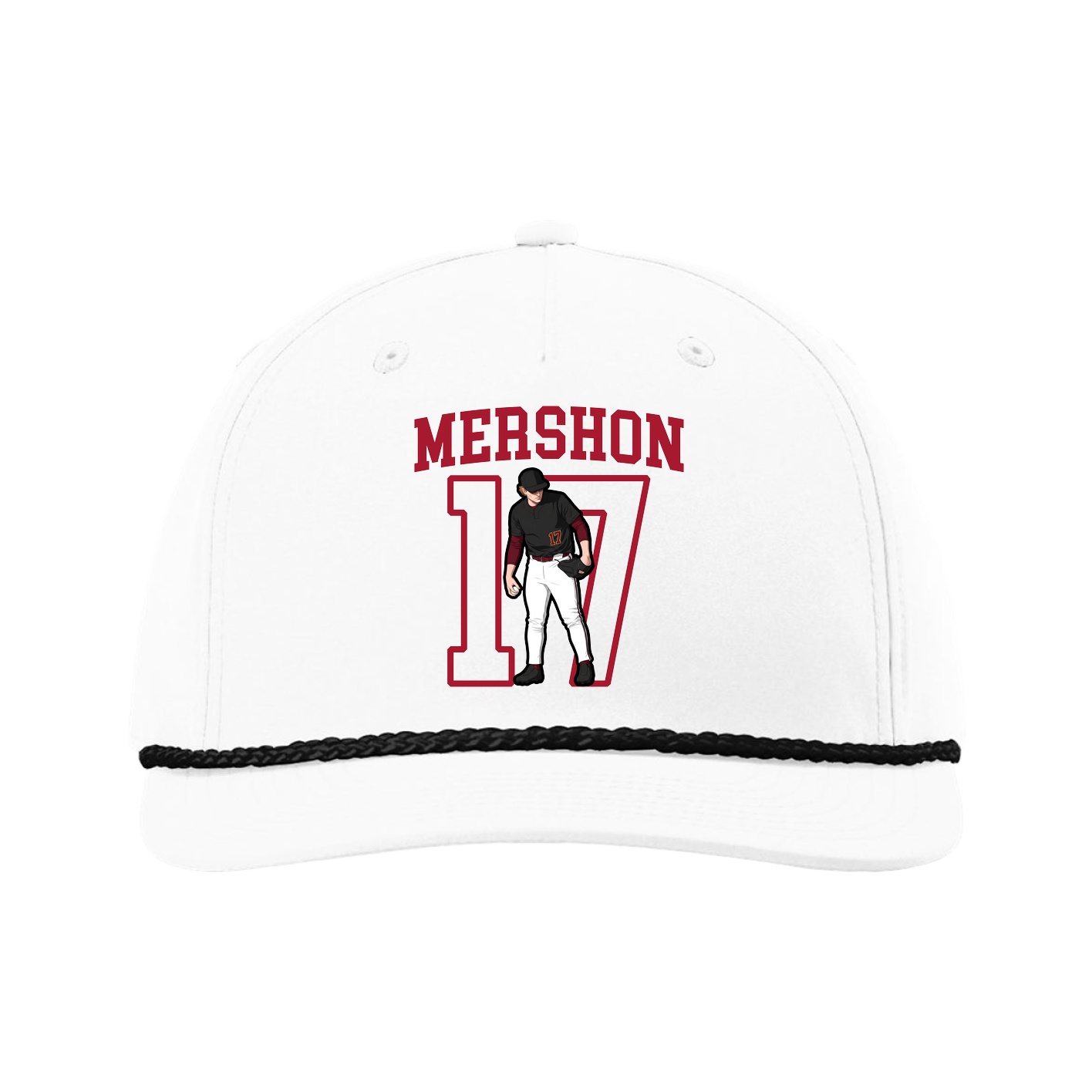 Five-Panel Classic Rope Cap — Shirsey in White