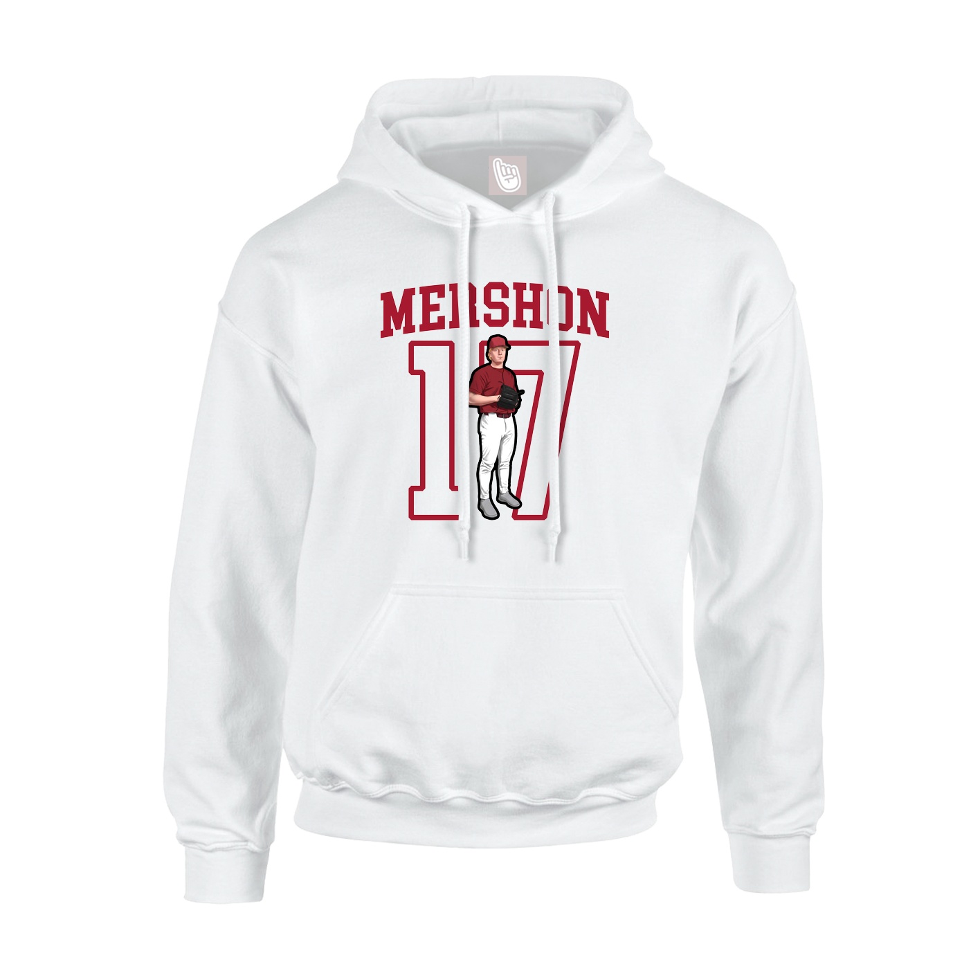 Hoodie — Shirsey in White