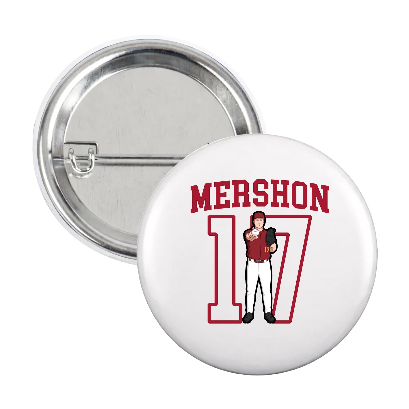 Game Day Button — Shirsey in White