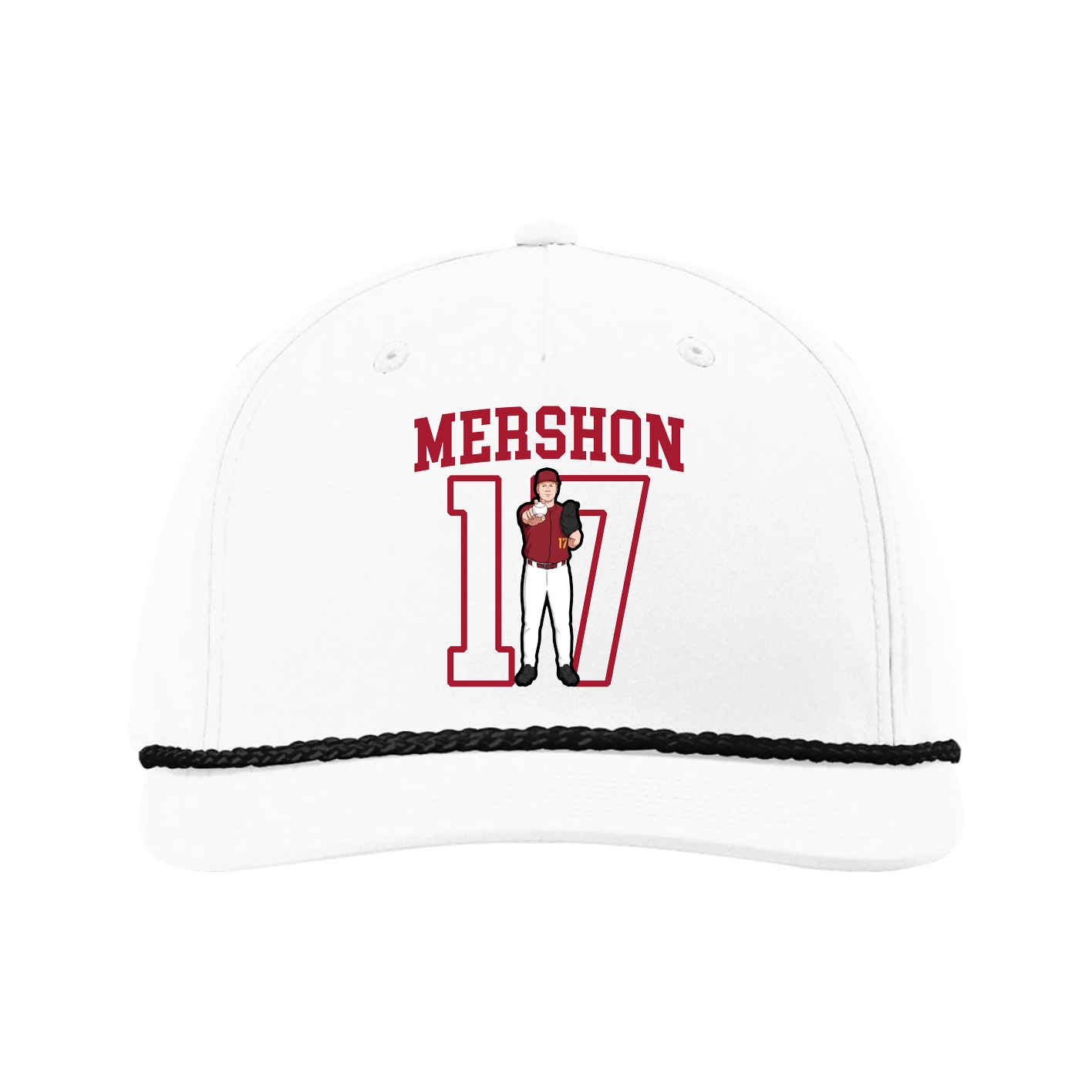 Five-Panel Classic Rope Cap — Shirsey in White