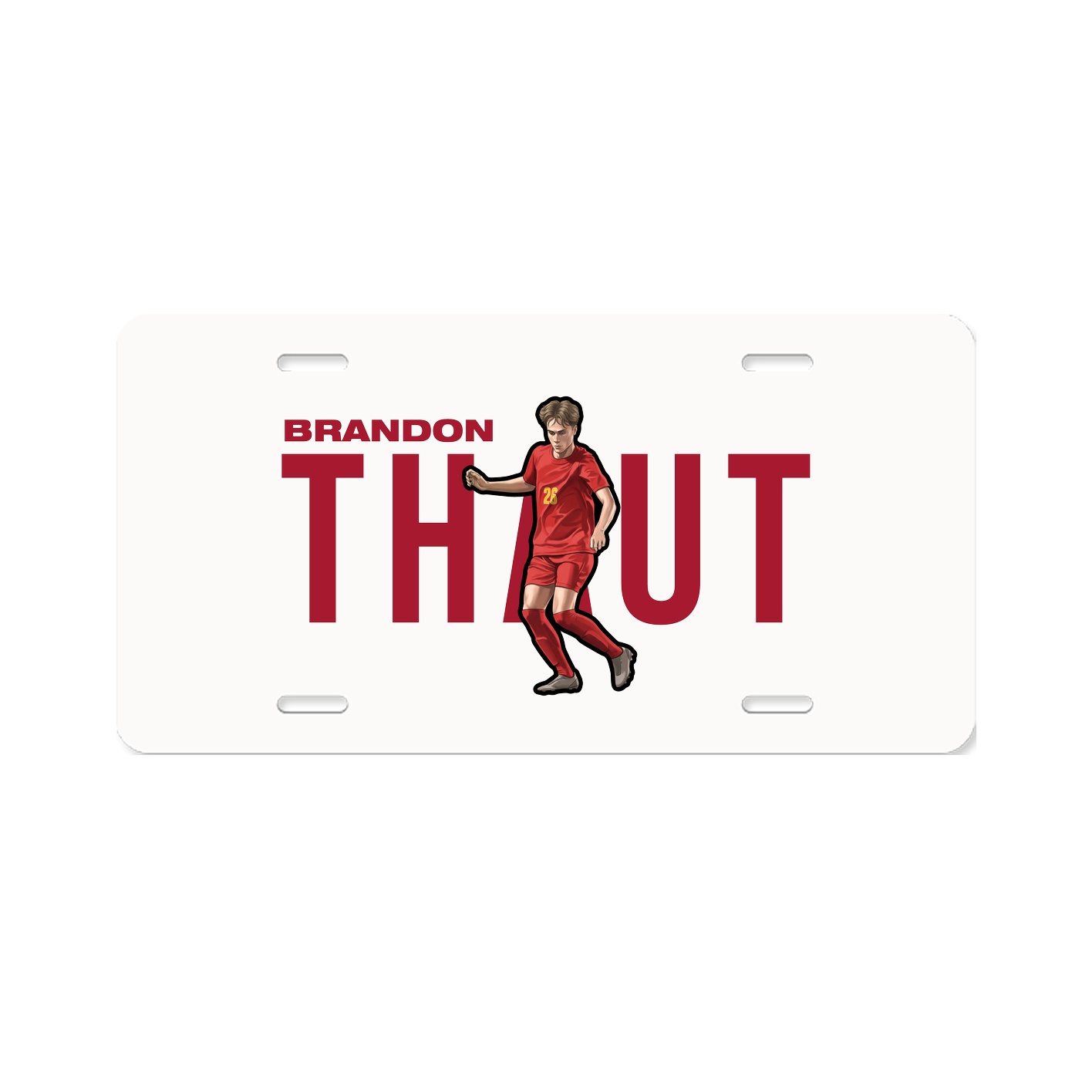 License Plate — Player Name in Classic