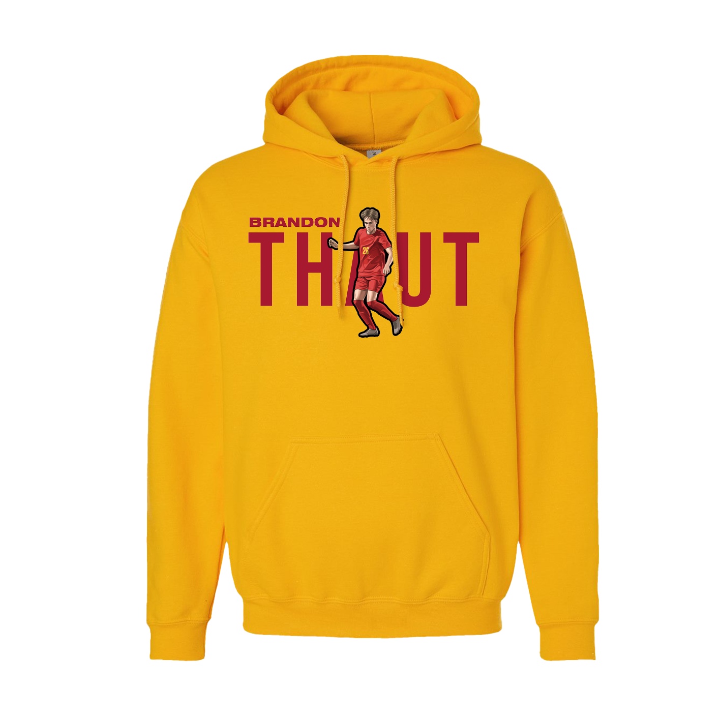 Youth Hoodie — Player Name in Gold