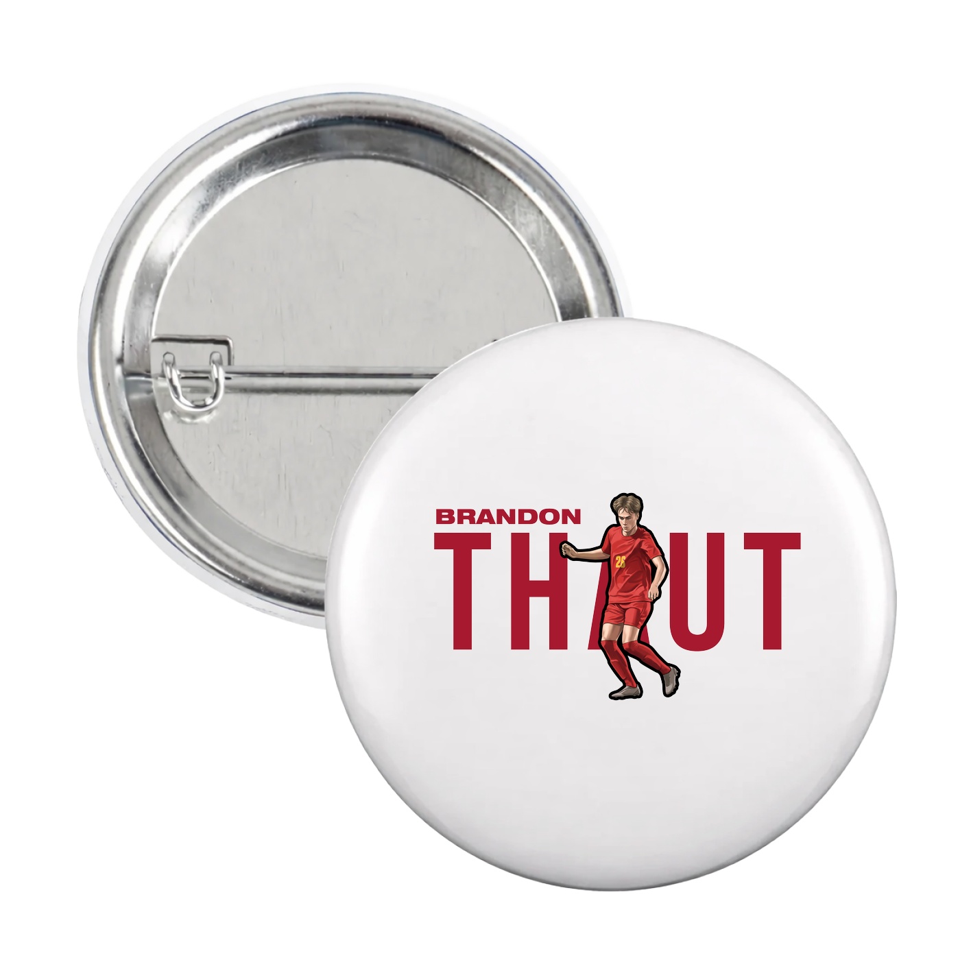 Game Day Button — Player Name in White