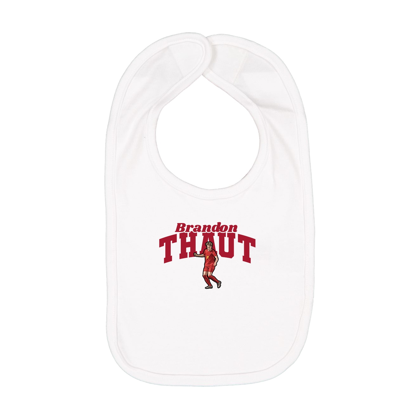 Infant Bib — Signature Arch in White