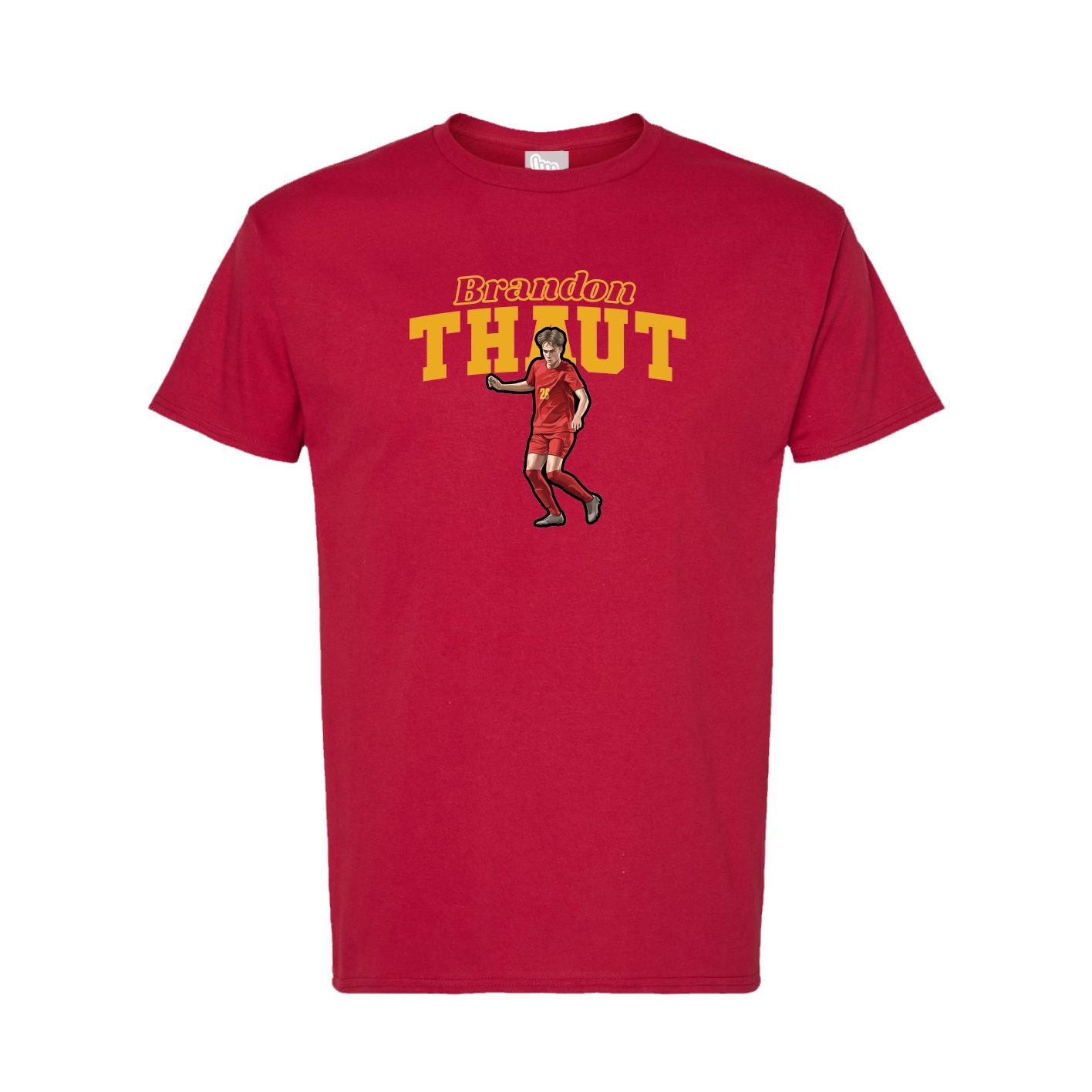 Tee — Name Arch in Crimson