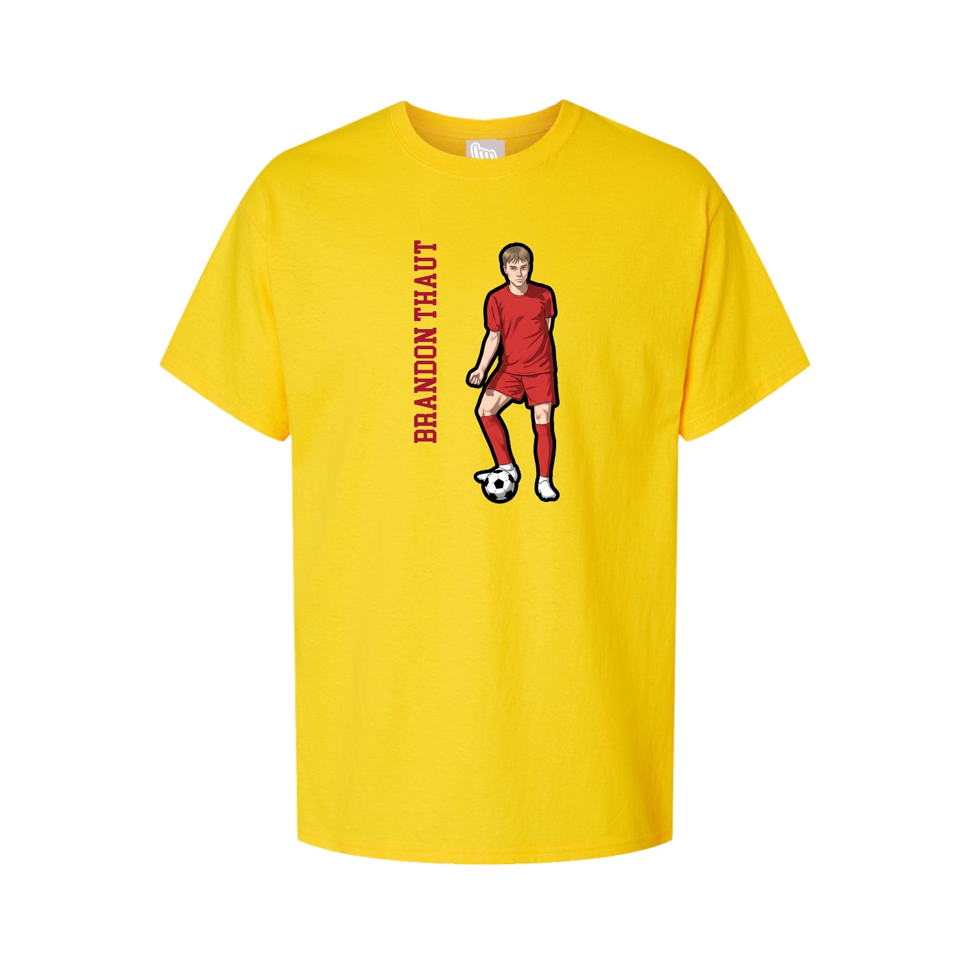 Tee — Name Vertical in Gold