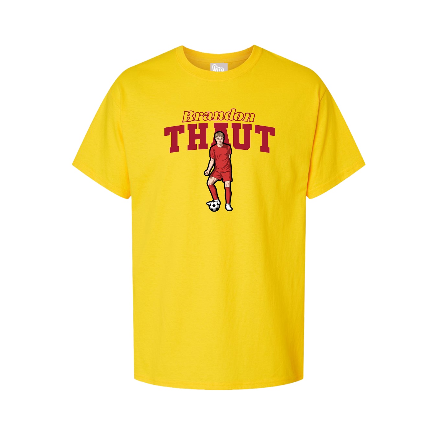 Youth Tee — Name Arch in Gold