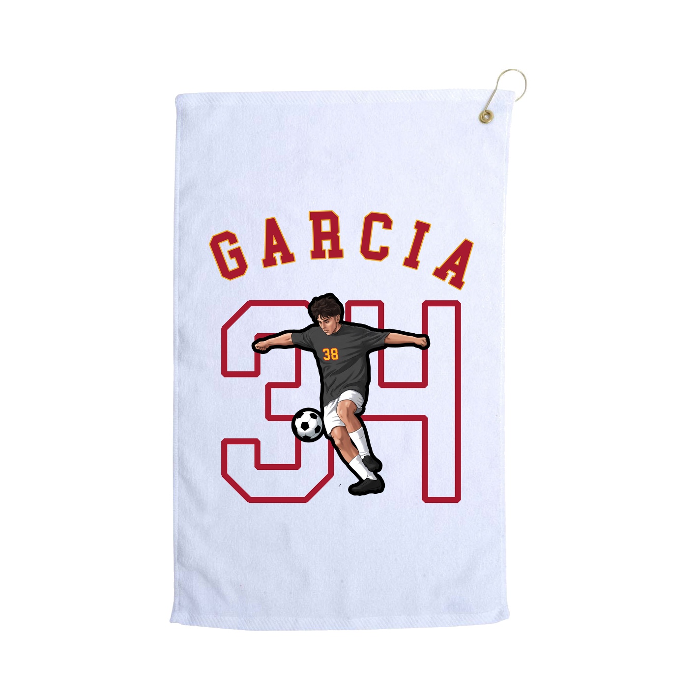 Golf Towel — Shirsey Arch in White