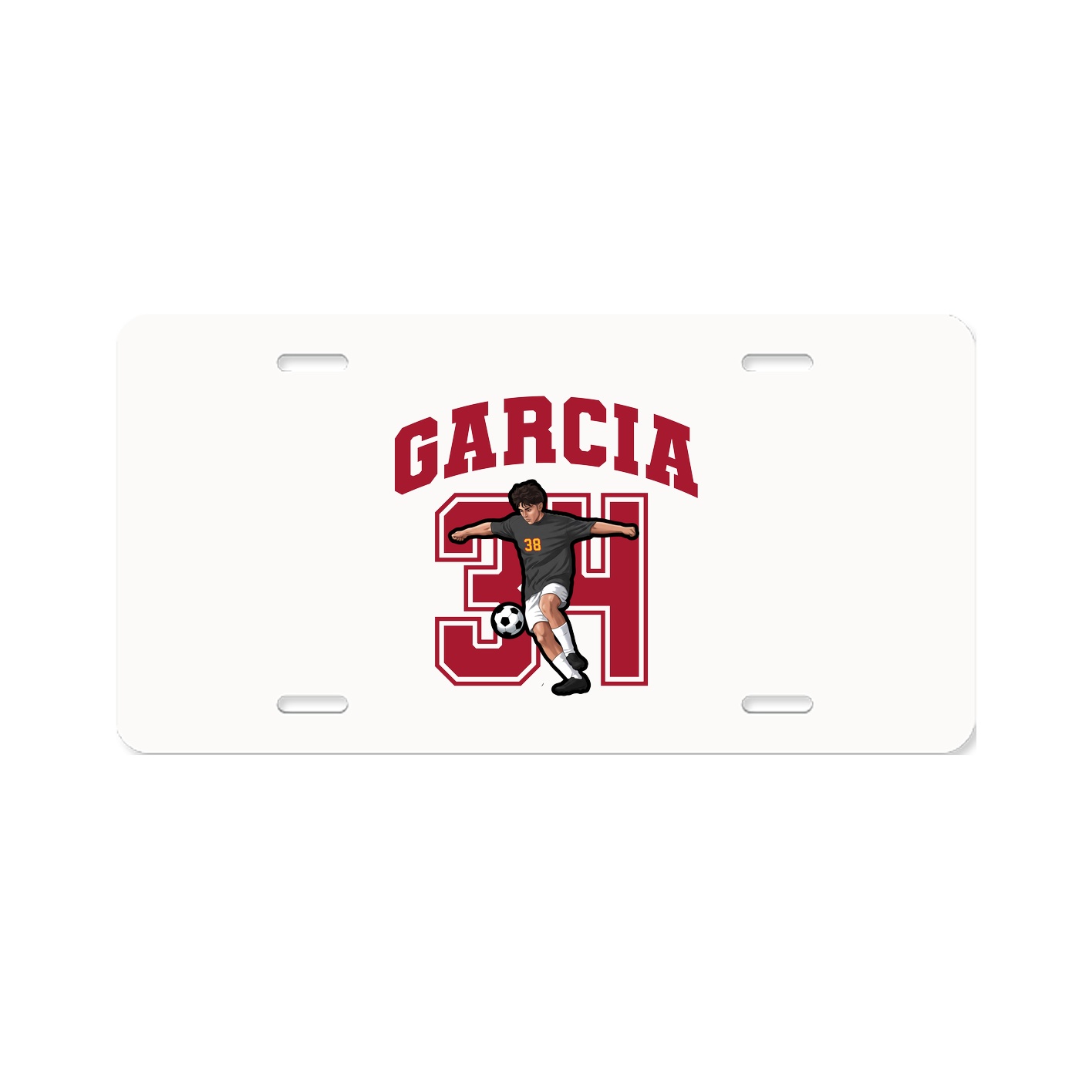 License Plate — Number in Classic